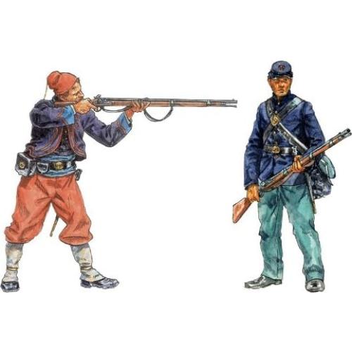 Kit de Modelo Italeri 1:72 Infantería de la Unión y Zuaves