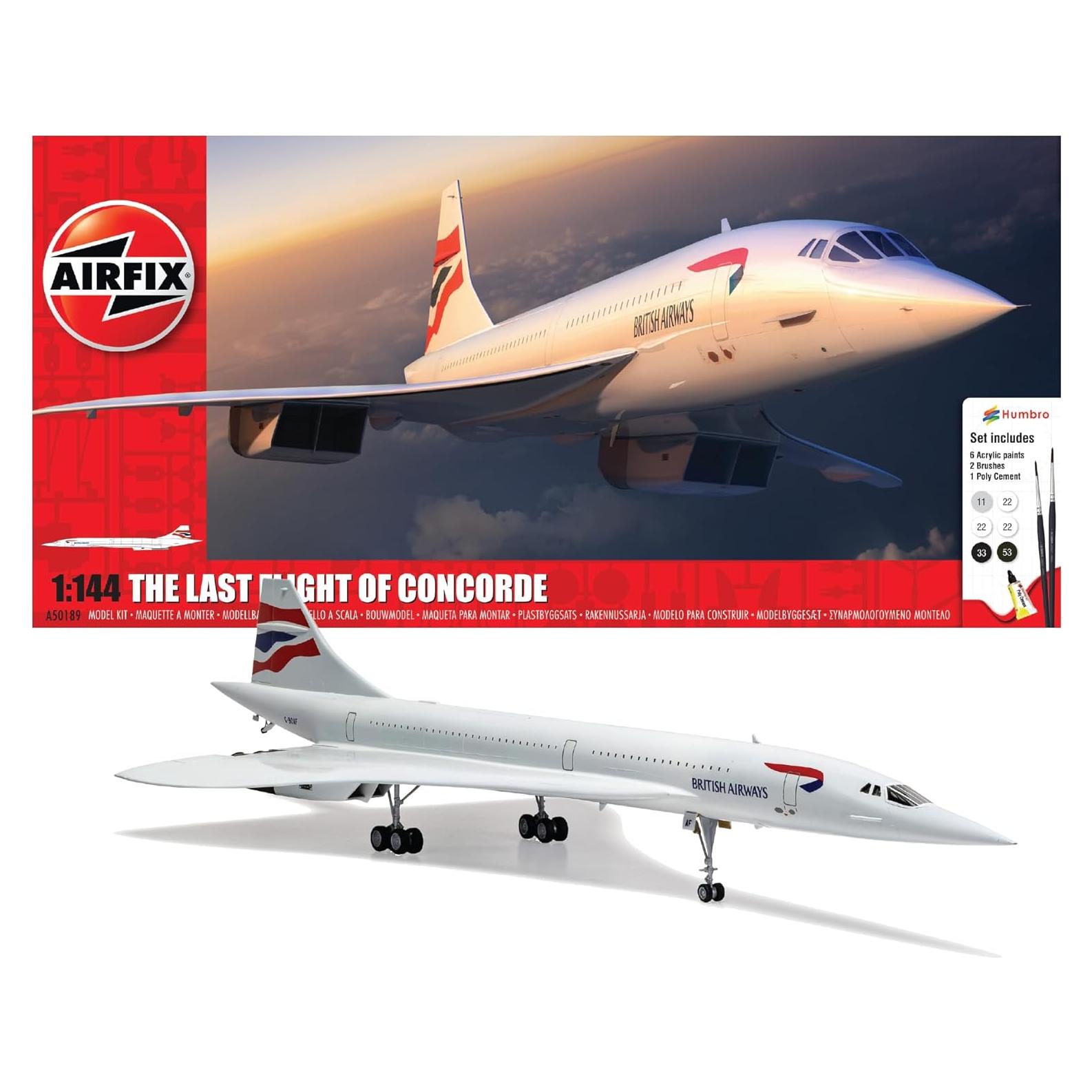 Kit de Construcción de Aeronaves Airfix Concorde 1:144