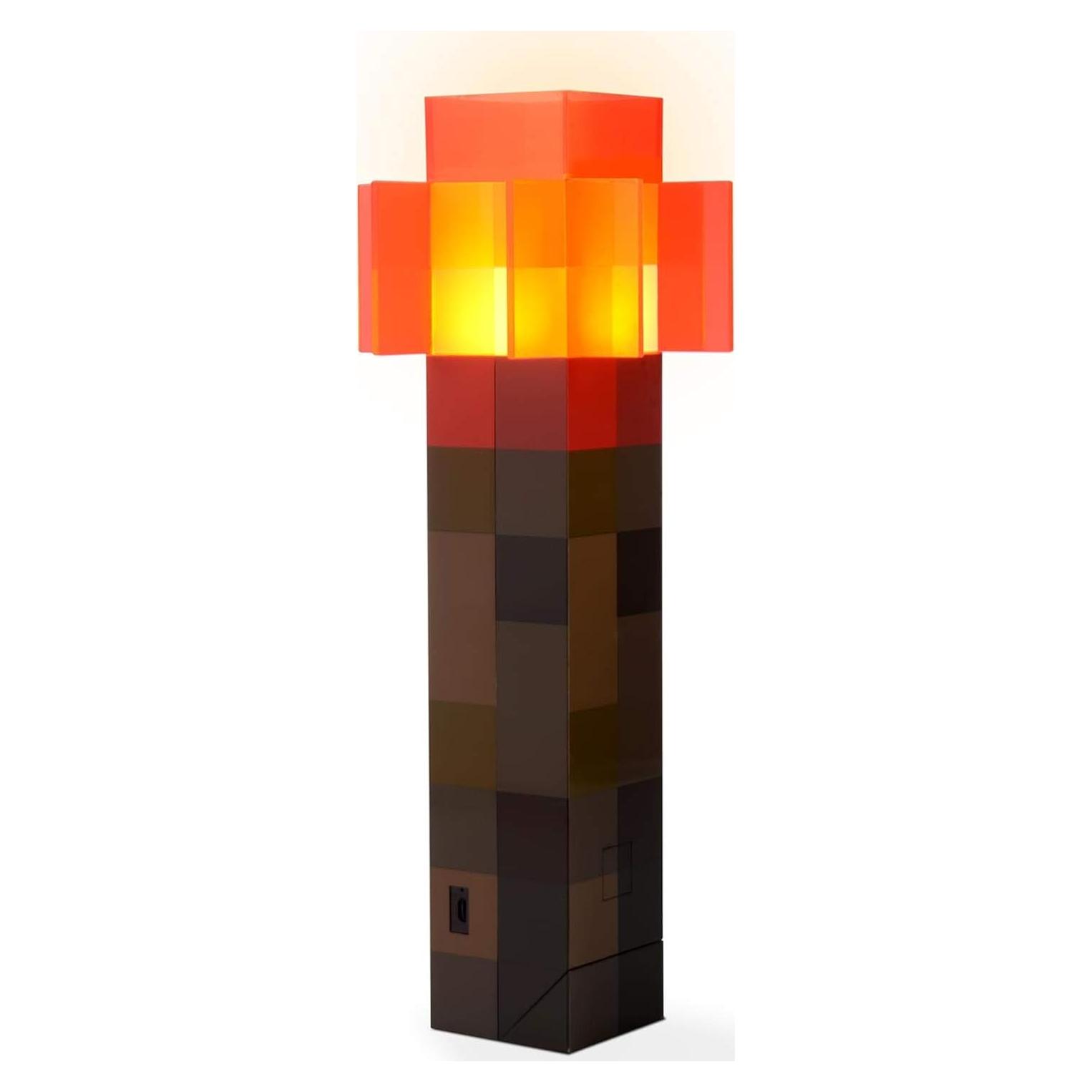Lámpara LED Antorcha de Redstone Minecraft 34.3 cm Recargable