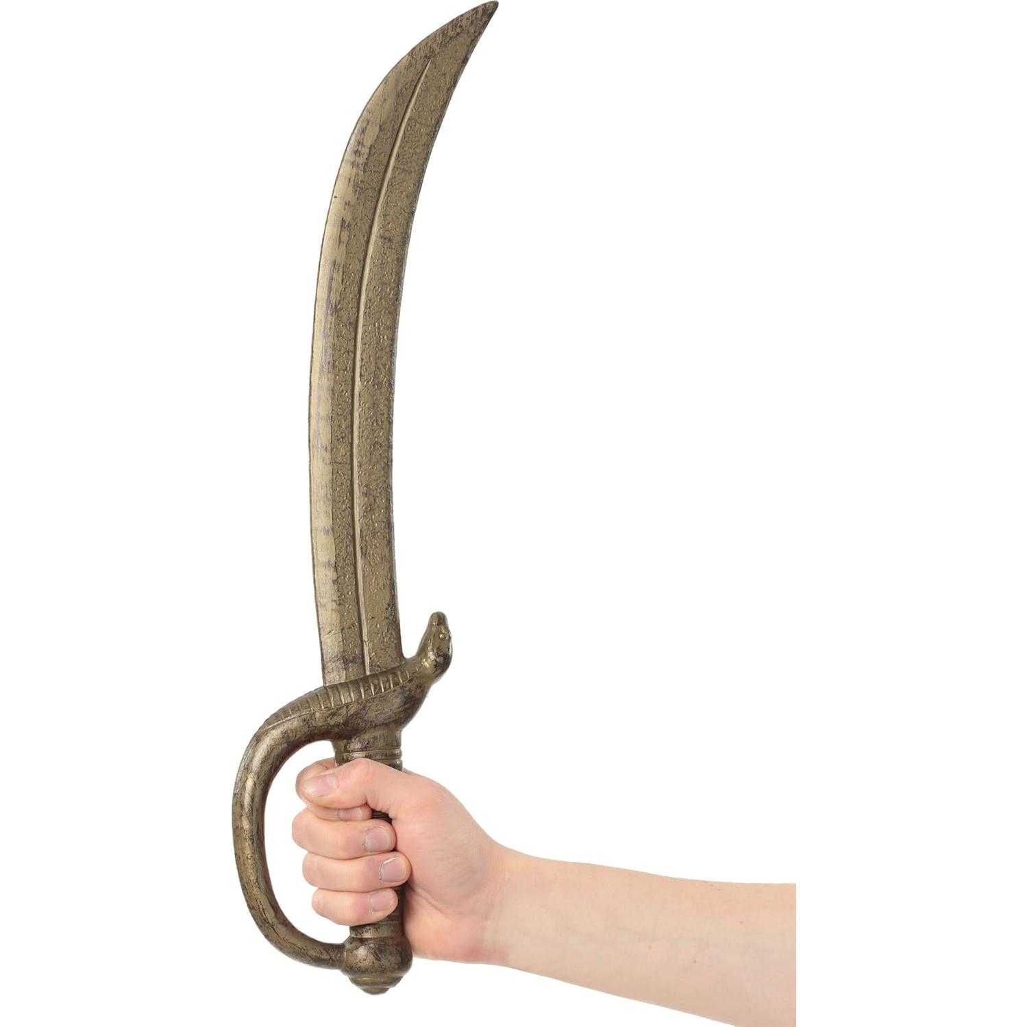 Espada Cutlass Dorada de Pirata Fun Costumes - Juguete 52cm