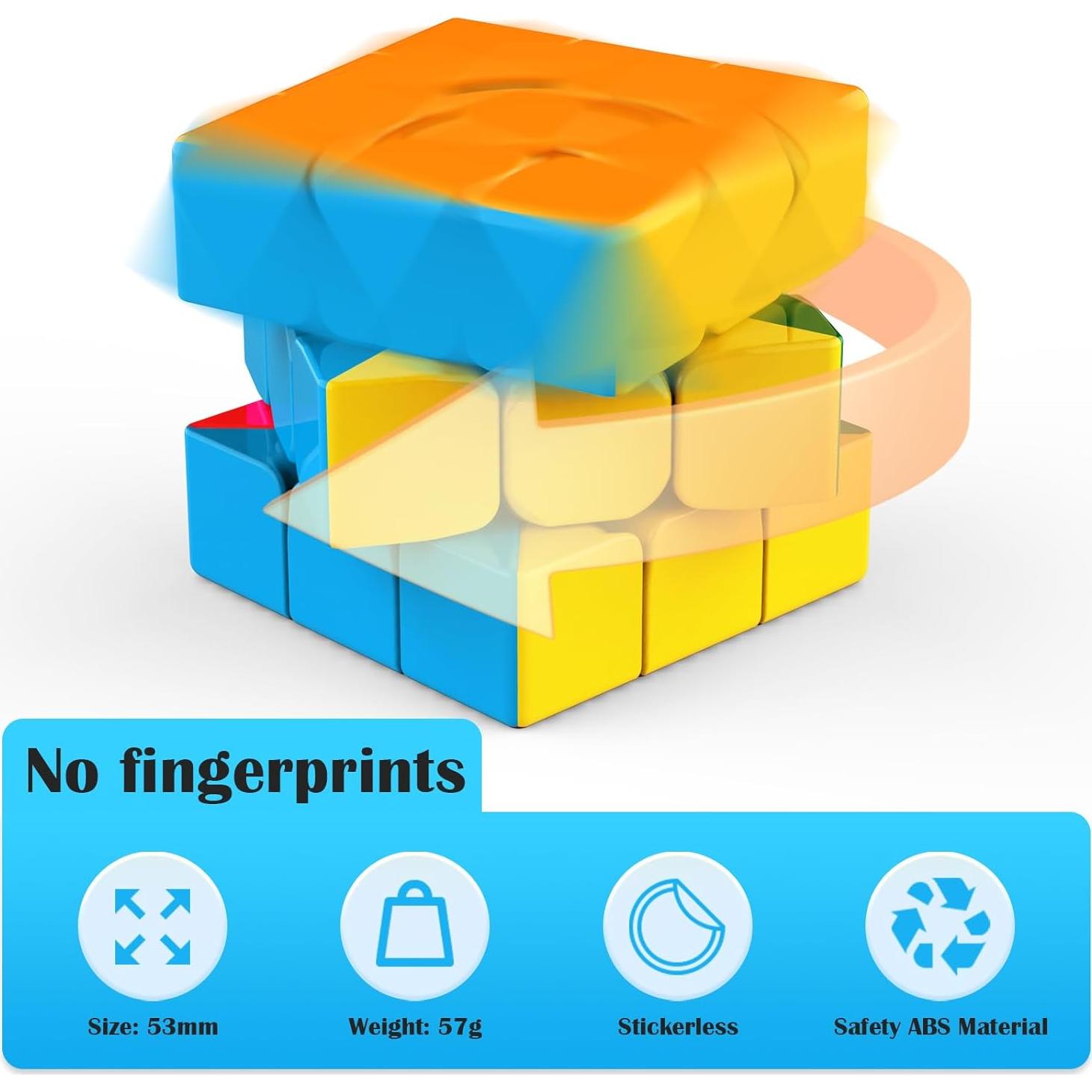 Cubo de Velocidad 3x3 Nabreeli con Soporte y Tutorial - Juguete Educativo