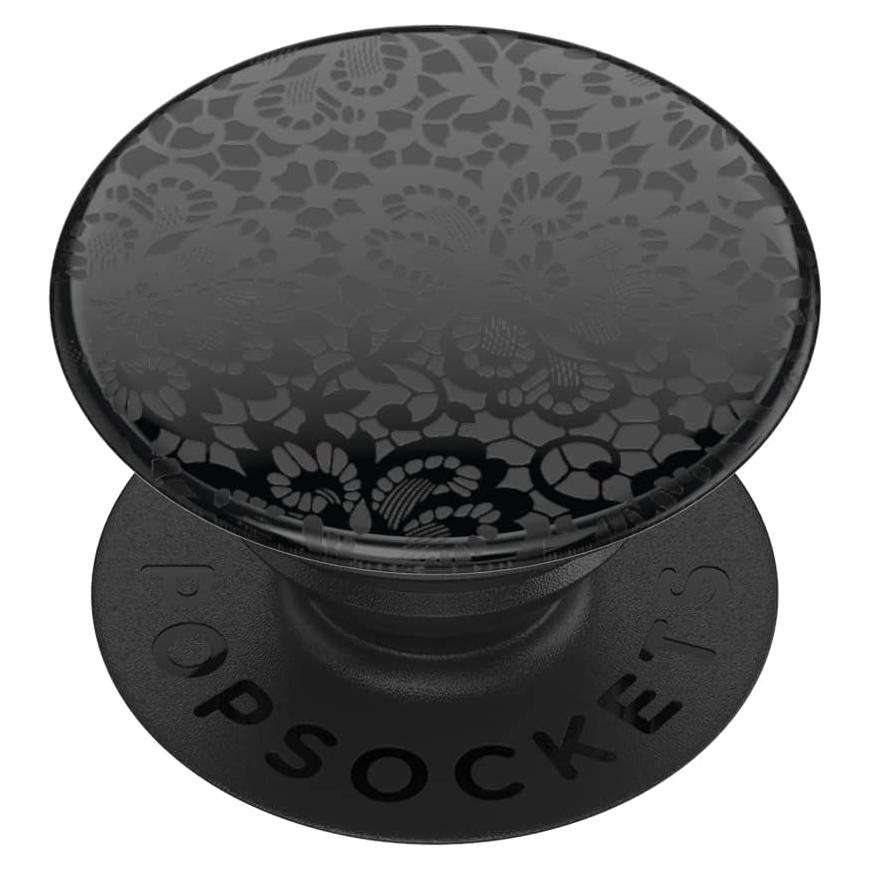 PopSockets Agarre Adhesivo para Teléfono Negro Intercambiable