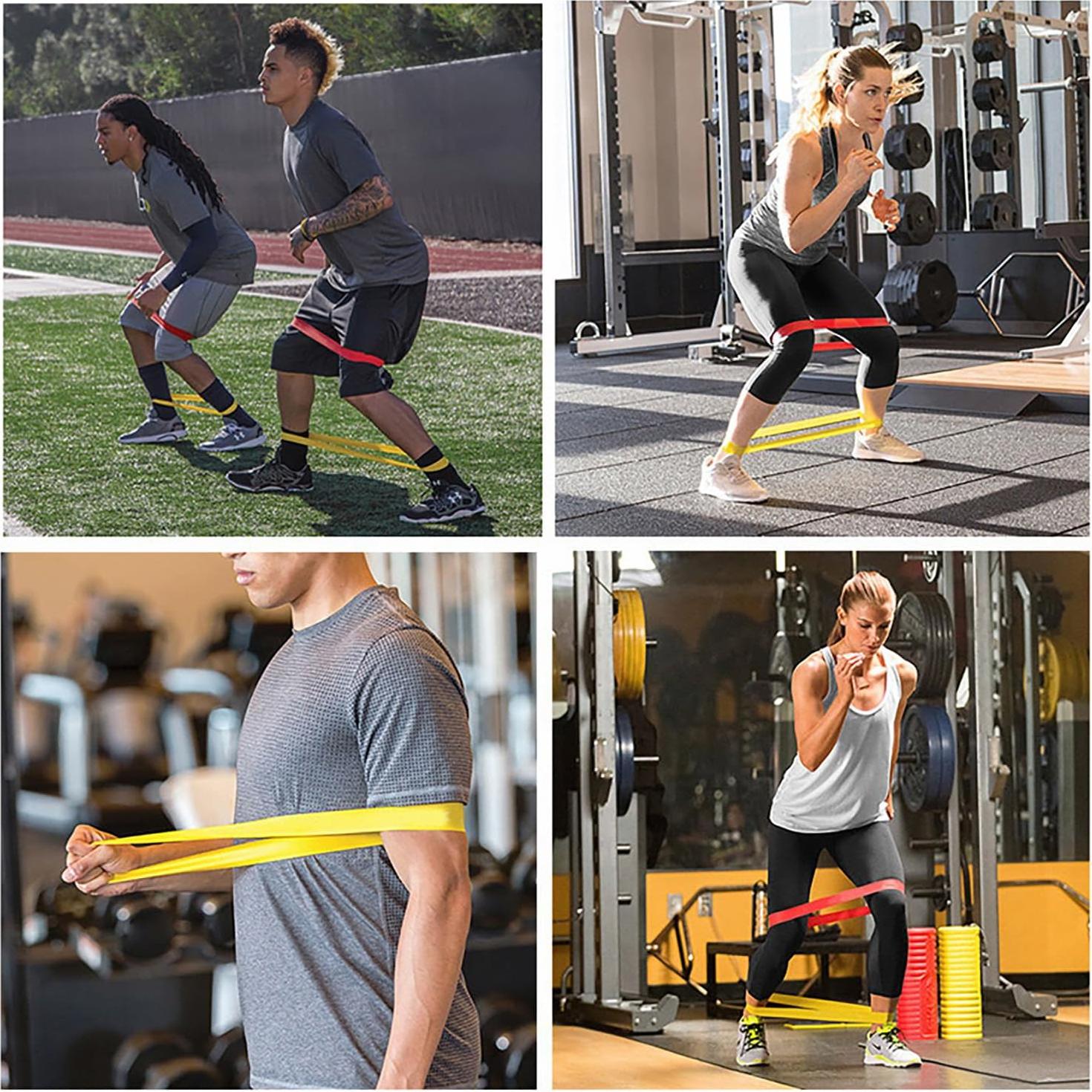 Set de 5 Bandas de Resistencia Edidie para Yoga y Entrenamiento