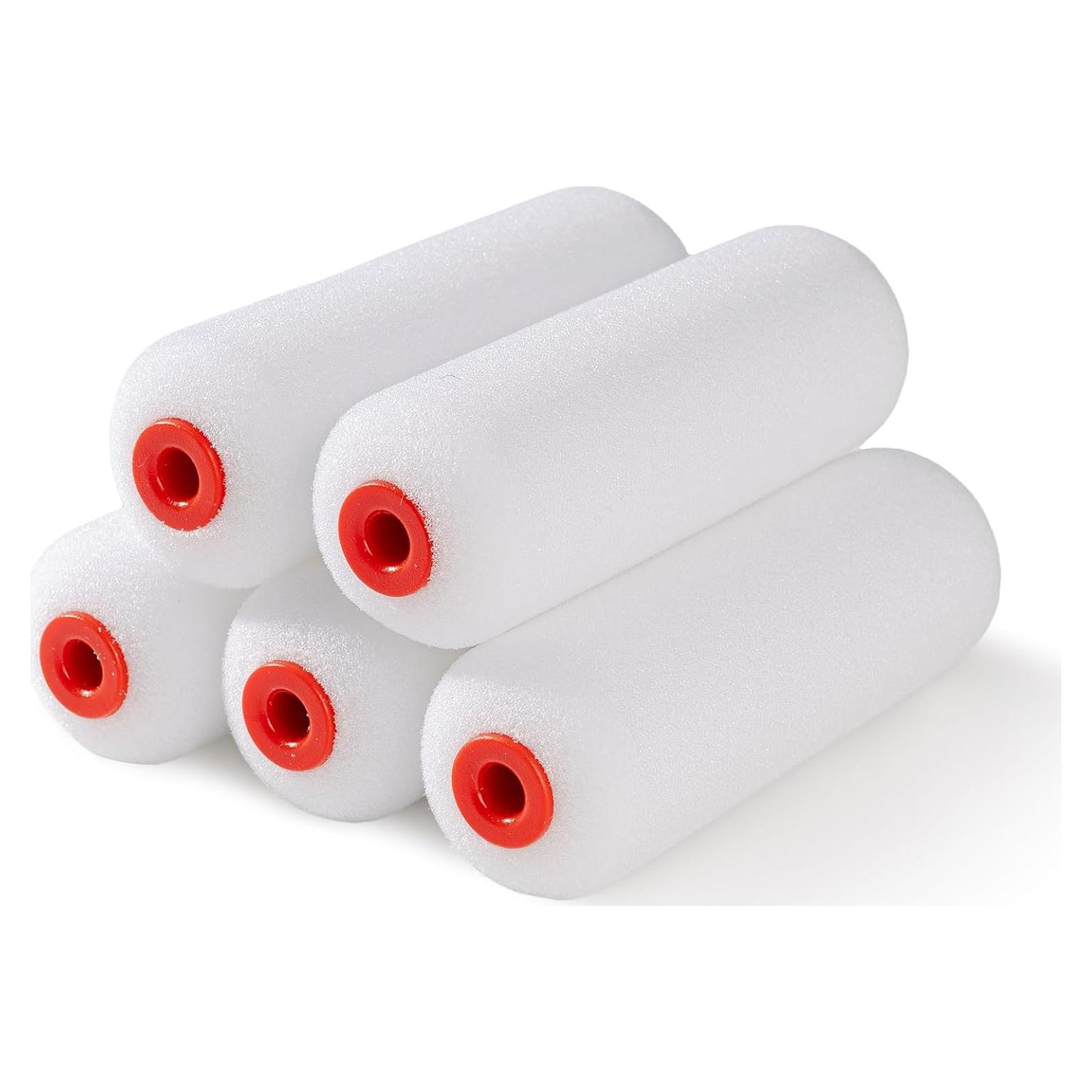 Fundas de Rodillo de Espuma Mister Rui 4" Densidad 30kg/m³ Paquete 5