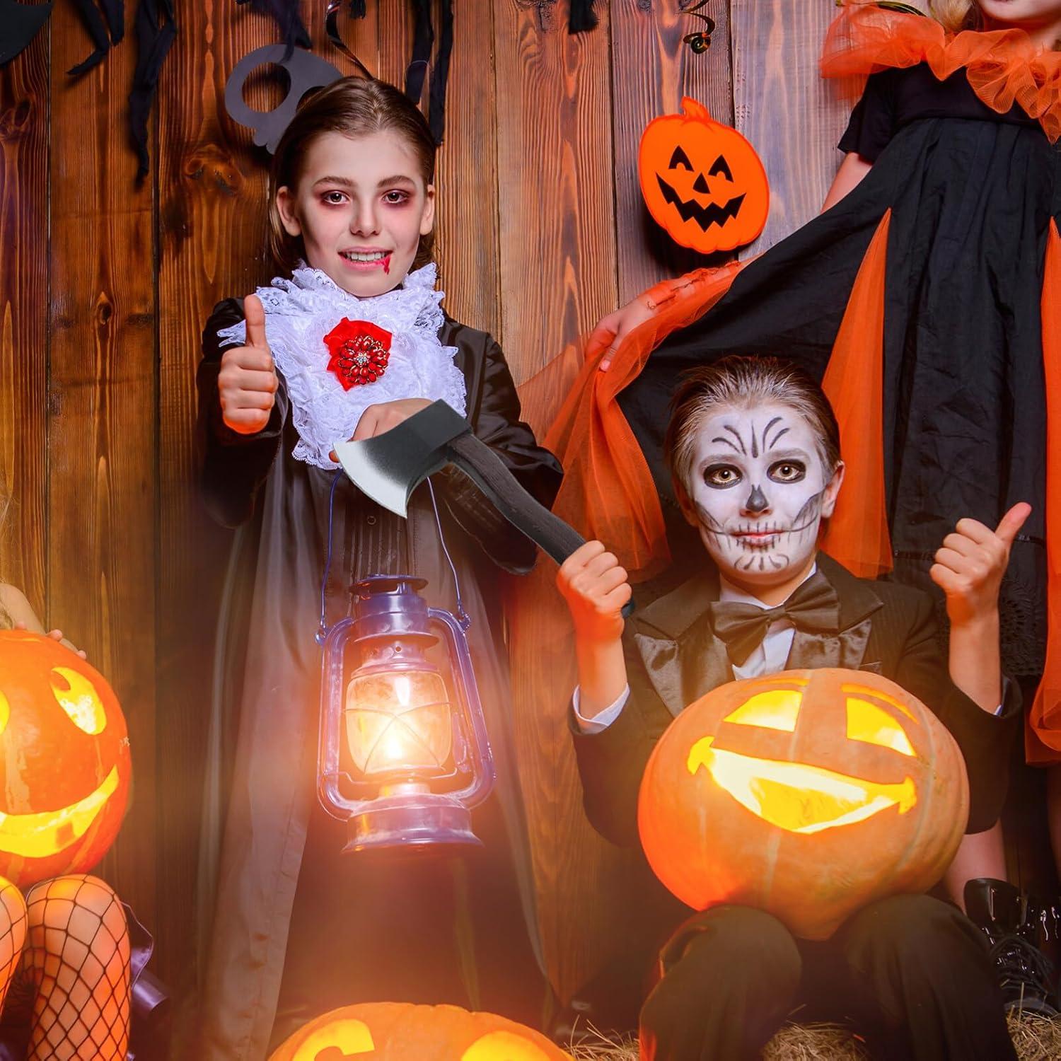 Hacha Falsa de PU LIOOBO para Disfraces de Halloween 29x11x5cm