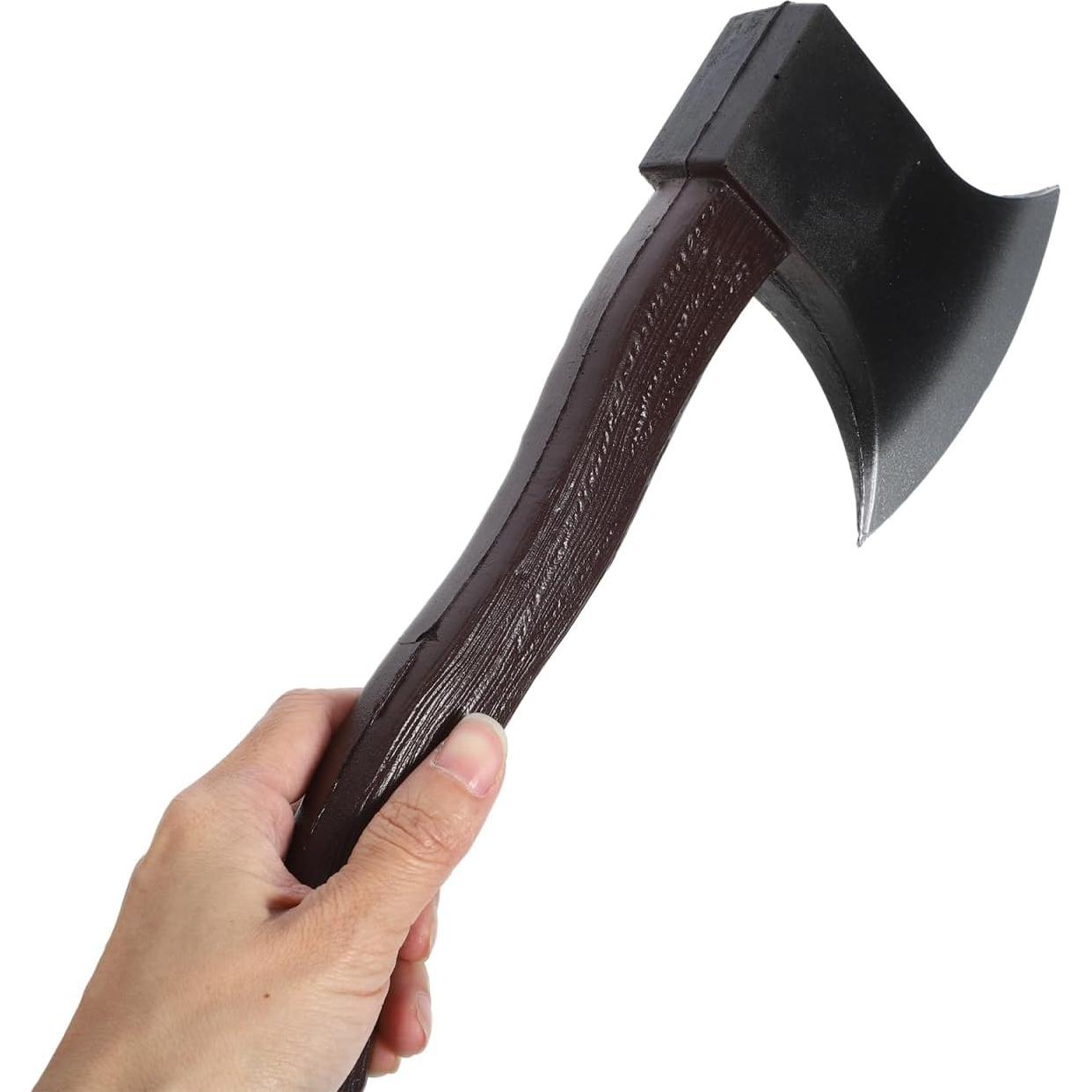 Hacha Falsa de PU LIOOBO para Disfraces de Halloween 29x11x5cm