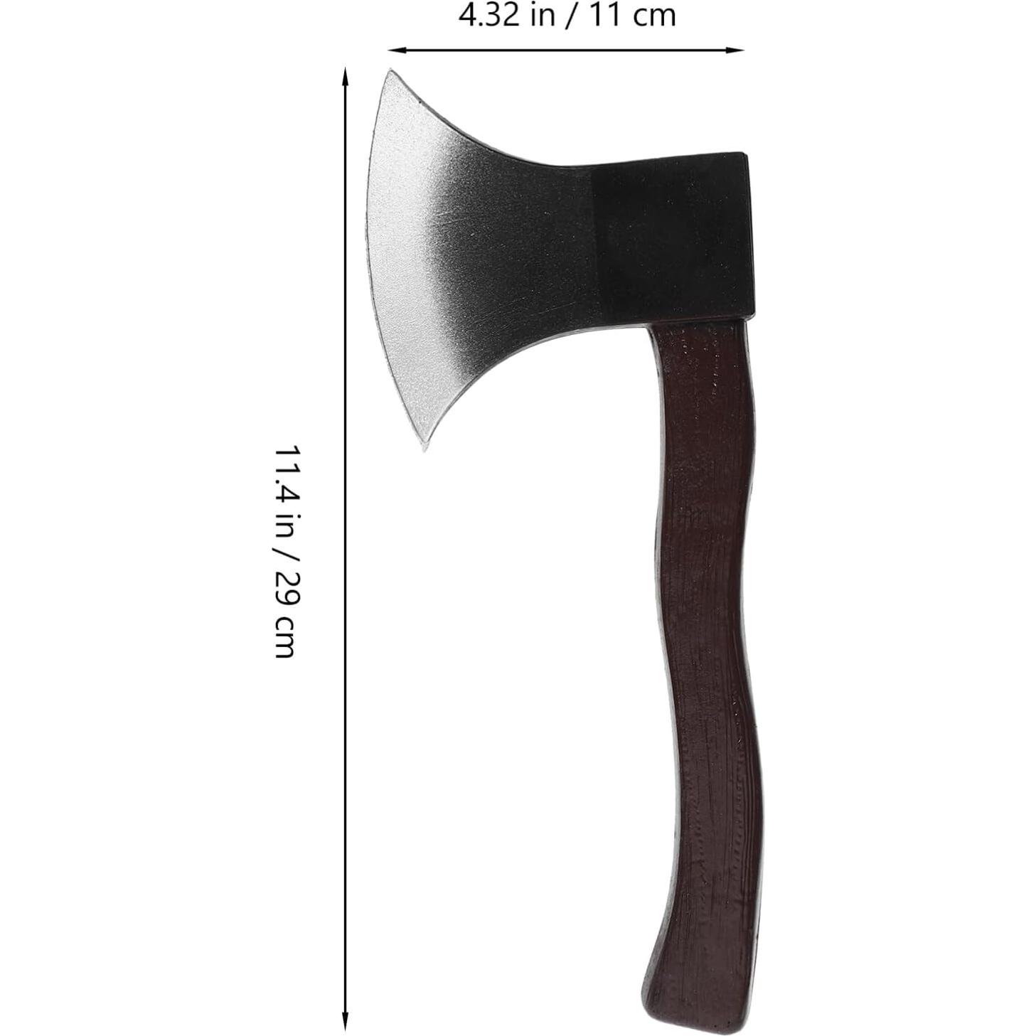 Hacha Falsa de PU LIOOBO para Disfraces de Halloween 29x11x5cm