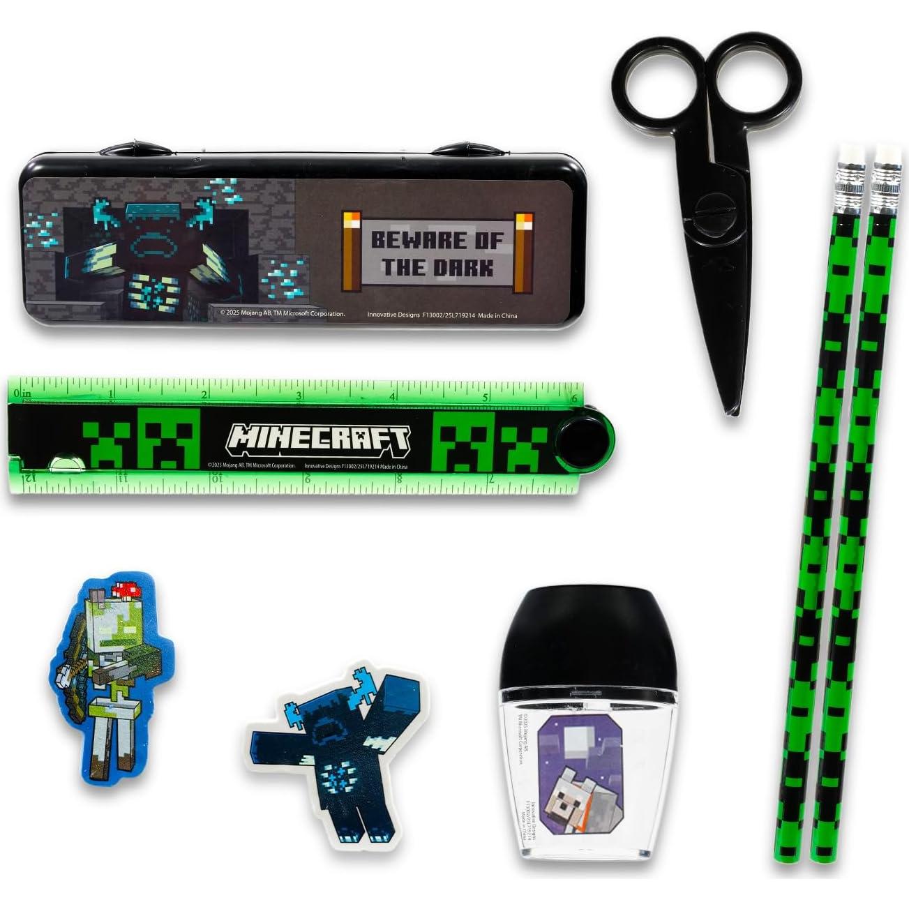 Conjunto de Suministros Escolares Minecraft - 14 Piezas