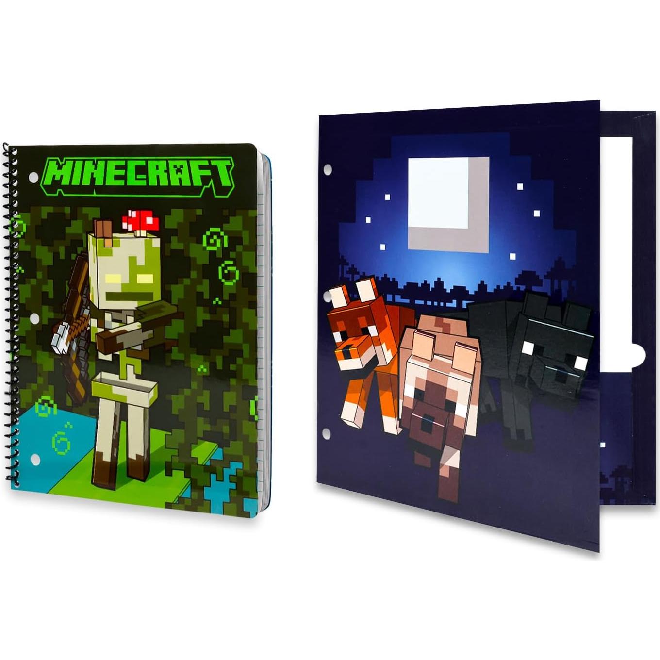 Conjunto de Suministros Escolares Minecraft - 14 Piezas