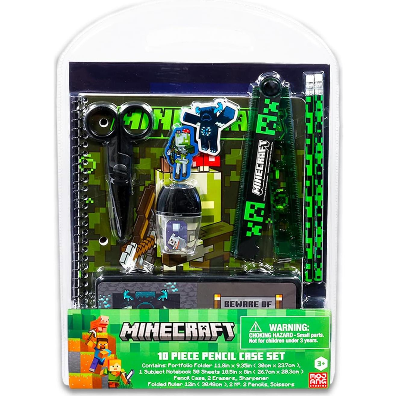 Conjunto de Suministros Escolares Minecraft - 14 Piezas