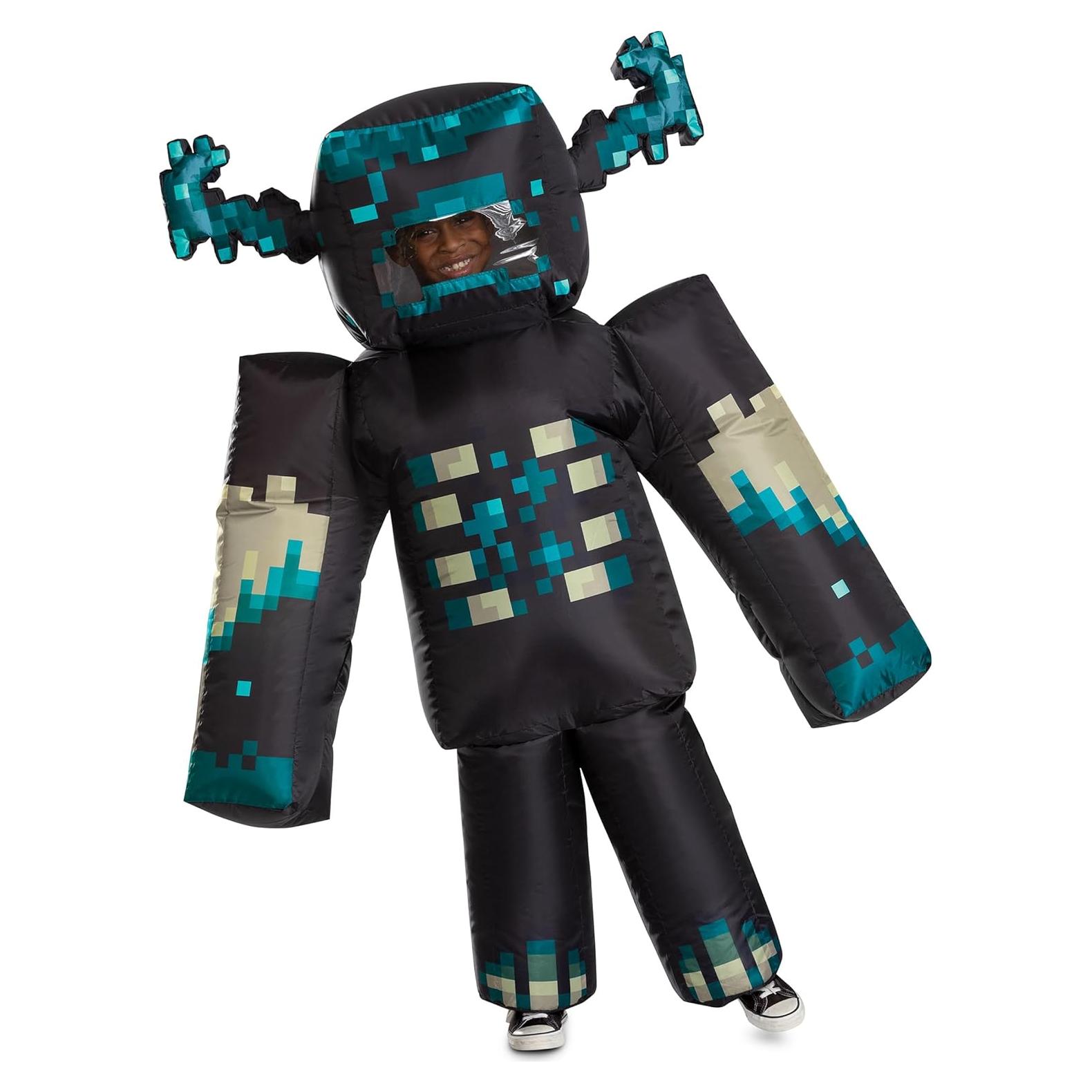 Disfraz Inflable Warden Minecraft Adulto con Ventilador