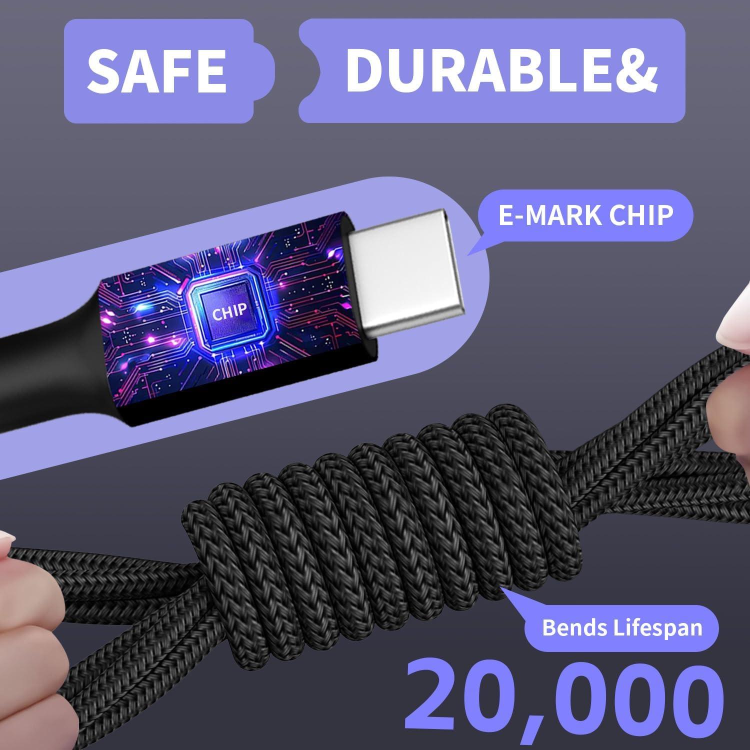 Cable de Carga 4 en 1 IDISON Multicolor 5FT para iPhone y Android