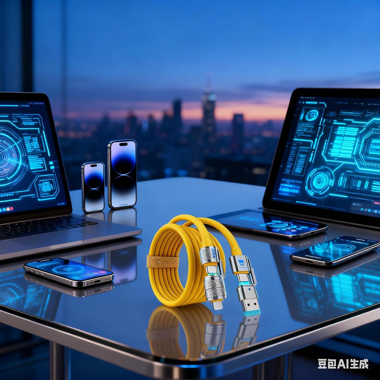 Cable de carga USB C 4 en 1 Magic4in1 240W 1.52 m