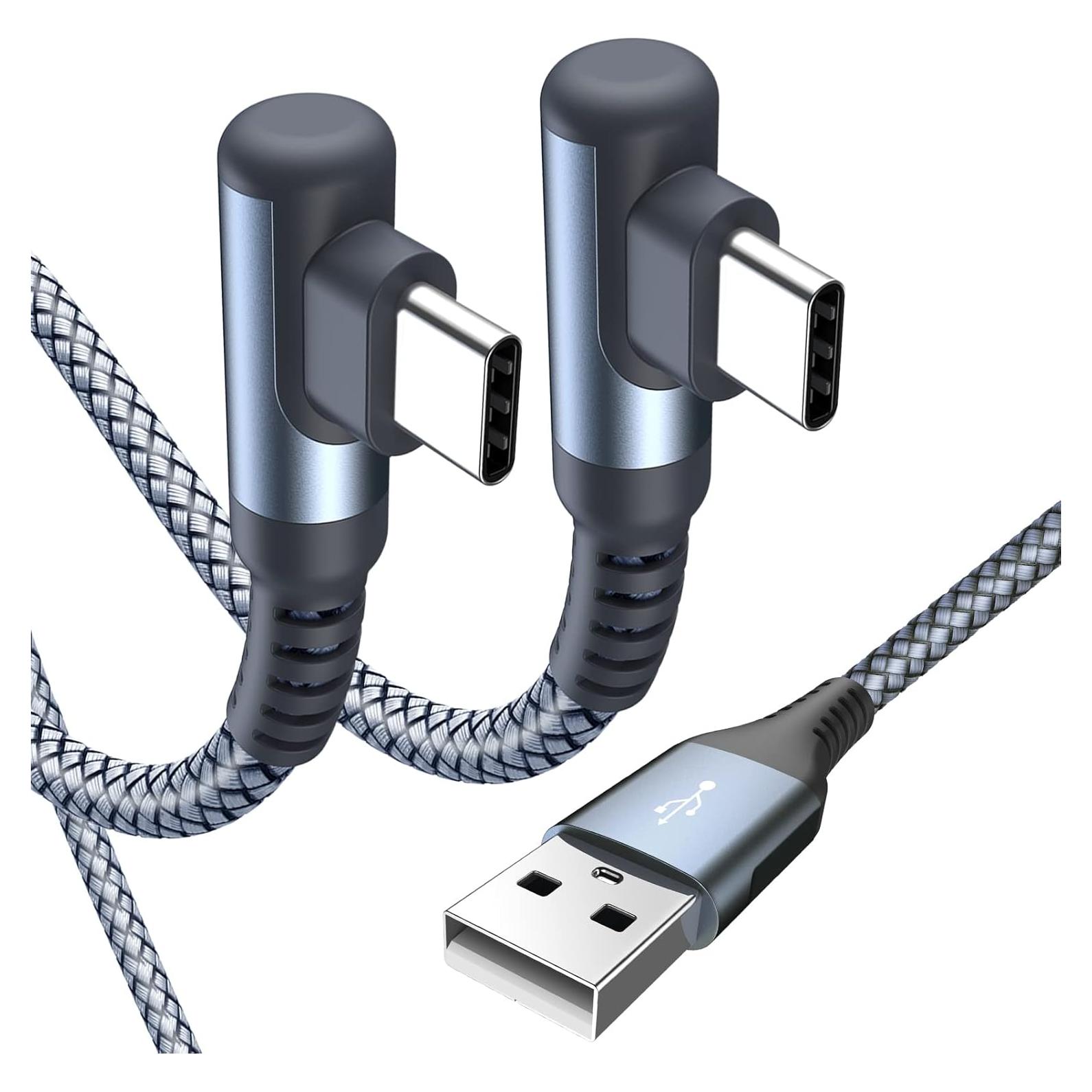 Cable de Carga Rápida USB Tipo C Sweguard 2-Pack 2m Gris