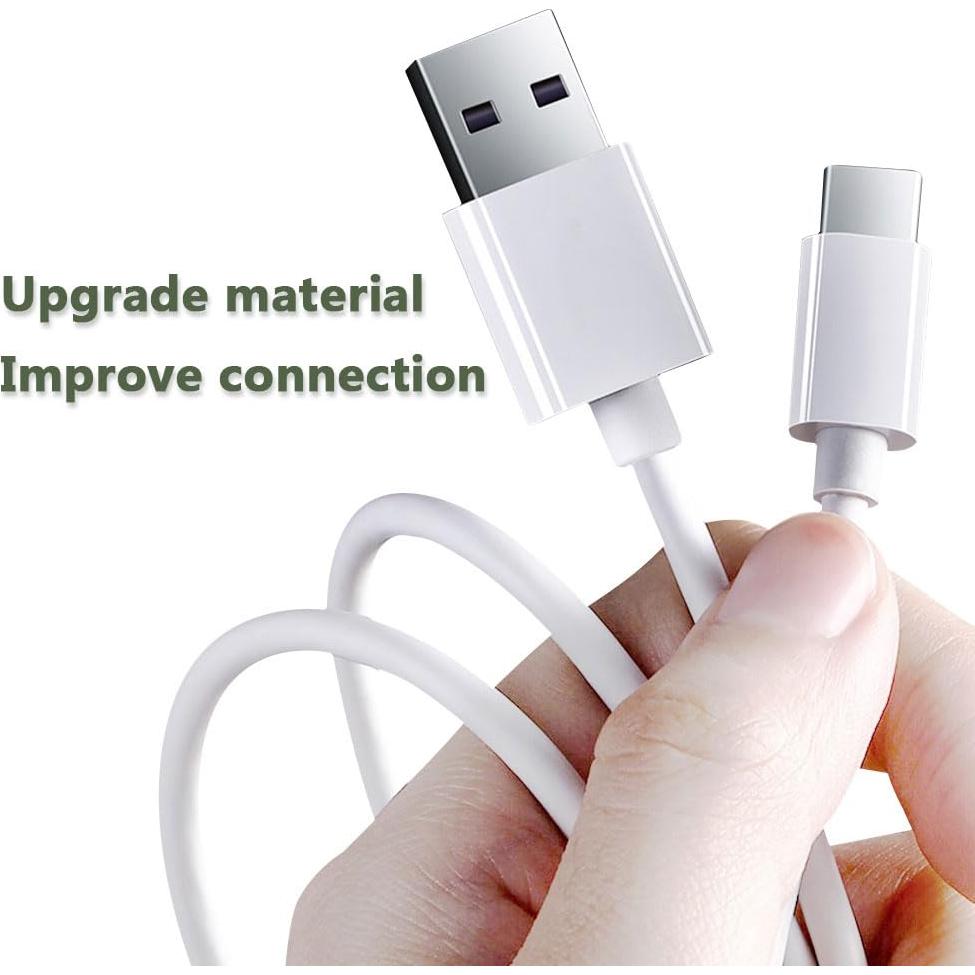 Cable USB-C a USB-A 1.83m HONGPING 2-Pack Blanco