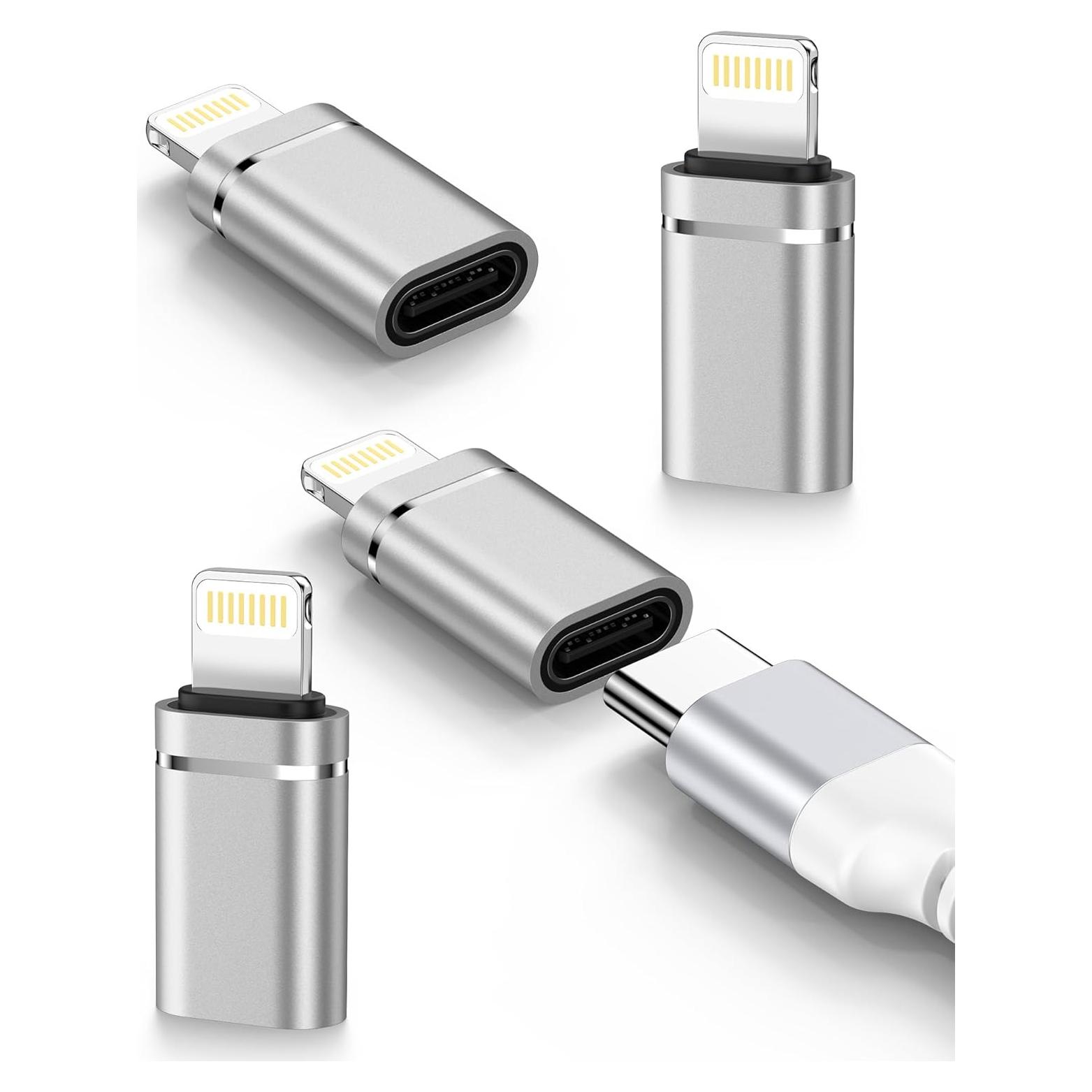 Adaptador USB C a Lightning Haoano 4Pack - Carga Rápida 10W