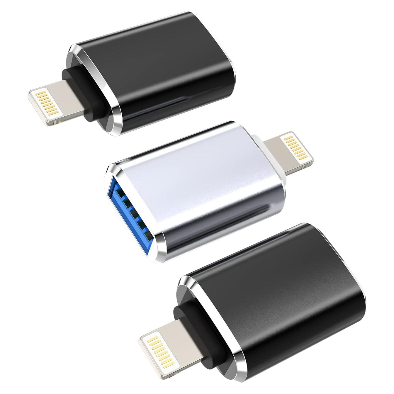 Adaptador OTG Lightning a USB Hembra Zoyuzan - 3 Paquete