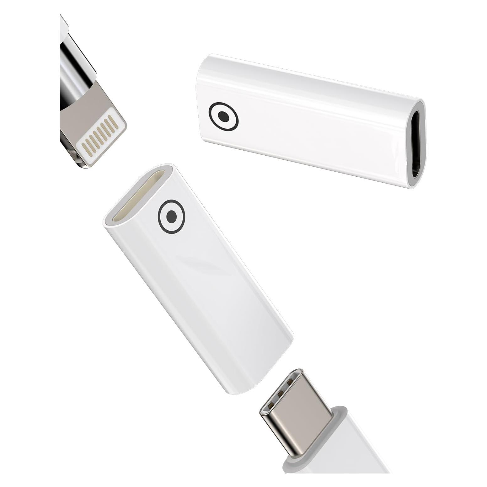 Adaptador USB C a Lightning 2-Pack para Apple Pencil 1ra Gen