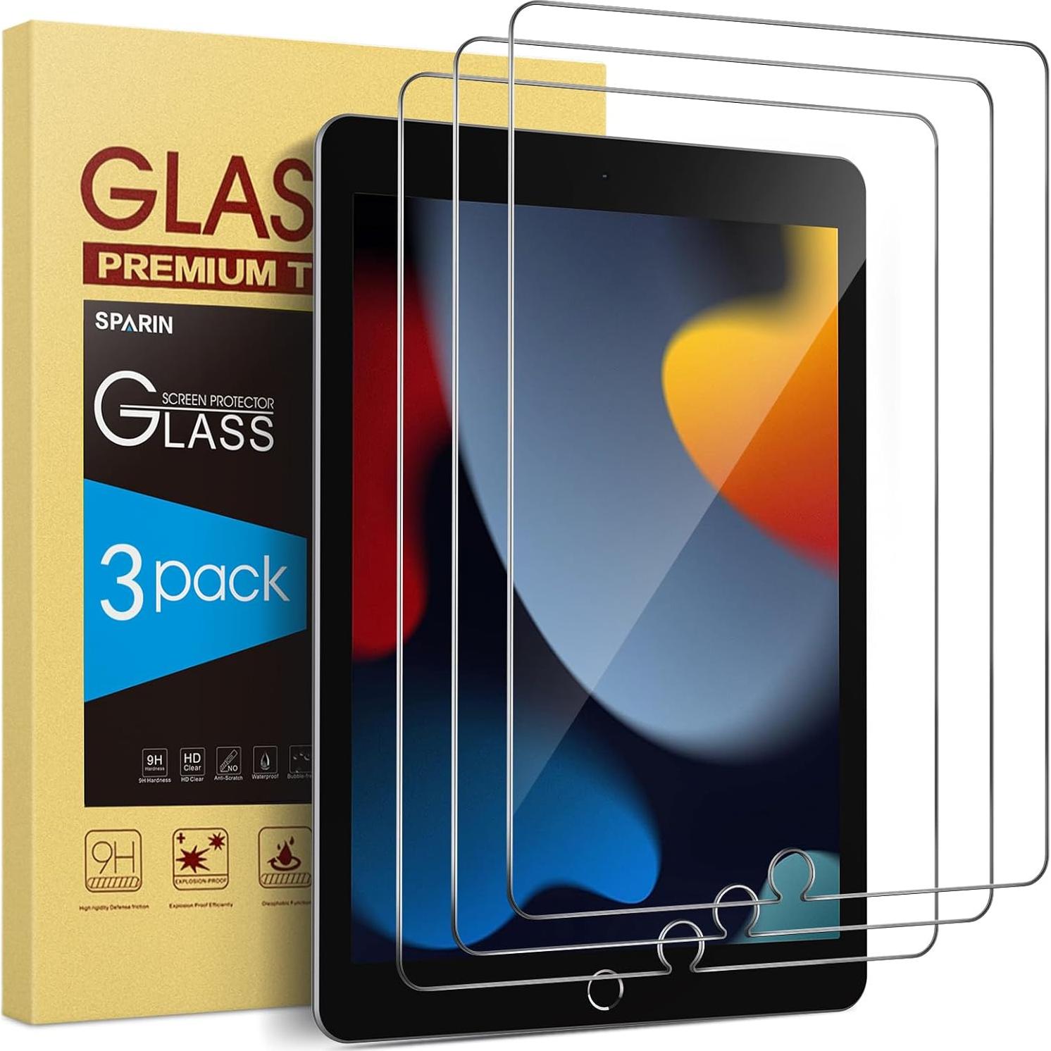 Protector de Pantalla Vidrio Templado SPARIN para iPad 10.2" 9na/8va/7ma Gen