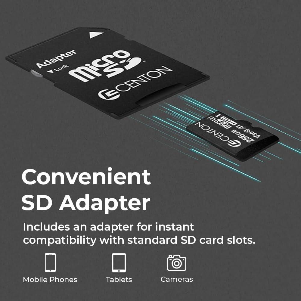 Tarjeta Micro SDXC Centon 256GB UHS-I Clase U3