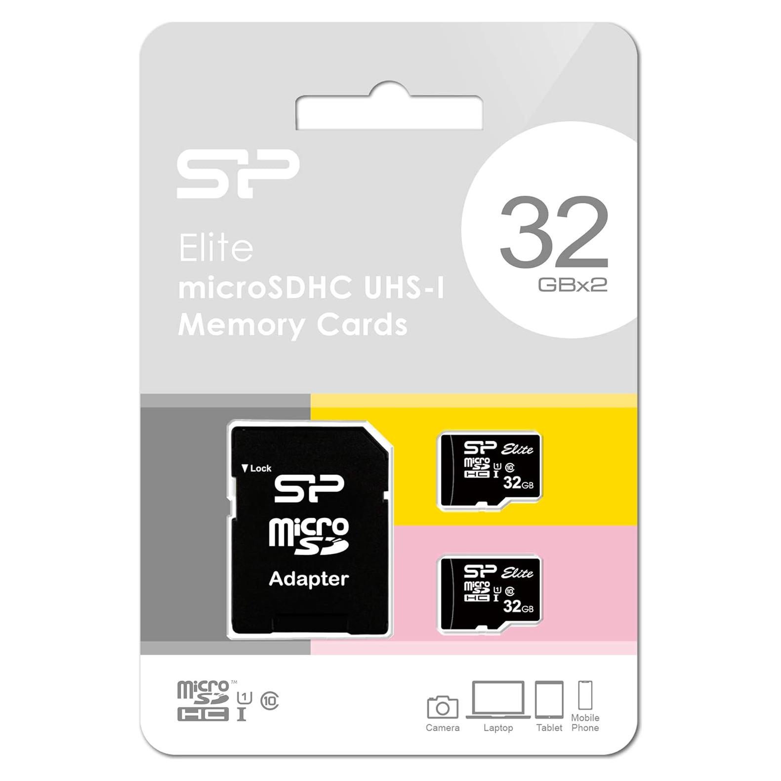 Tarjeta MicroSD Silicon Power Elite 32GB con Adaptador UHS-I