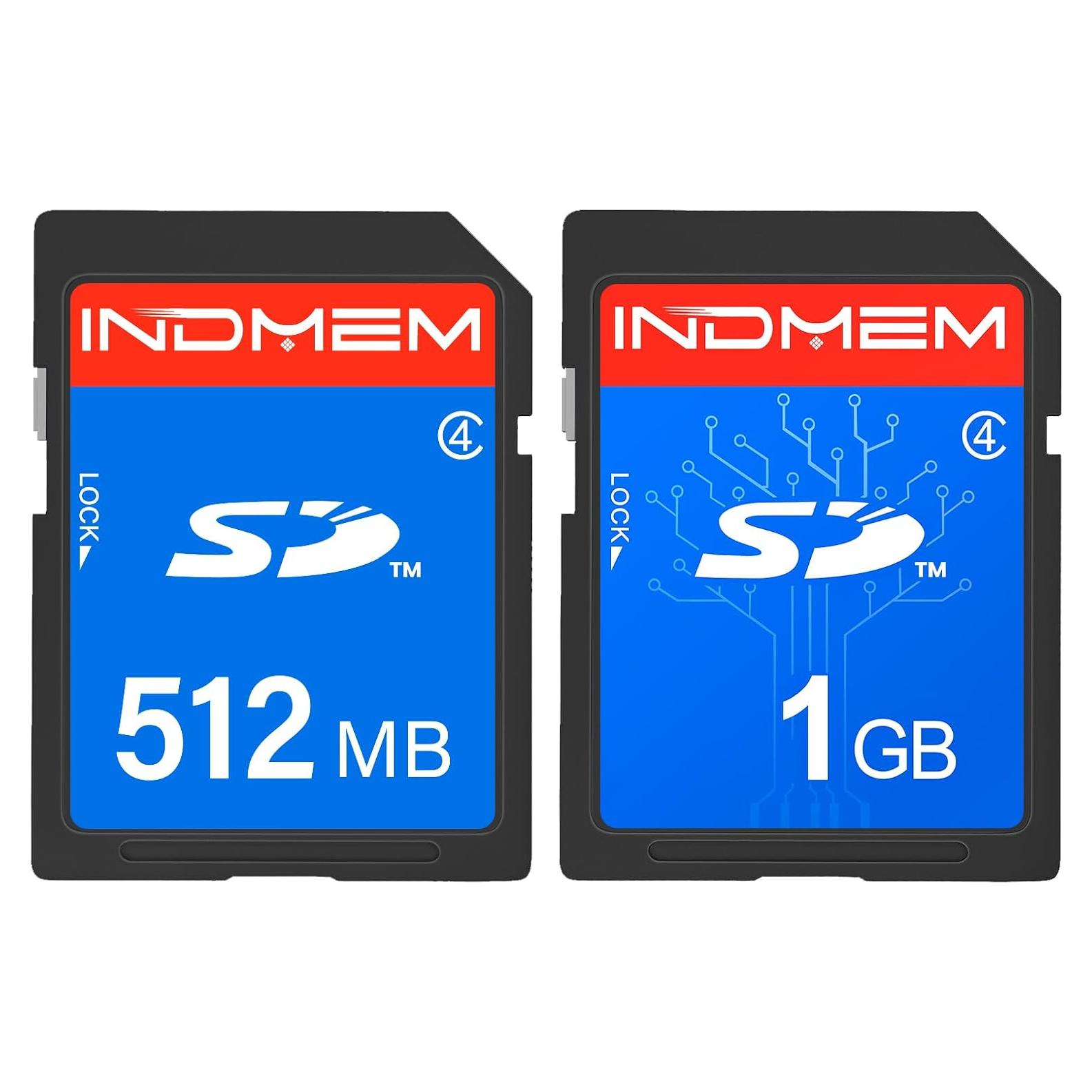 Tarjeta SD 1GB Clase 4 INDMEM para Cámaras Digitales