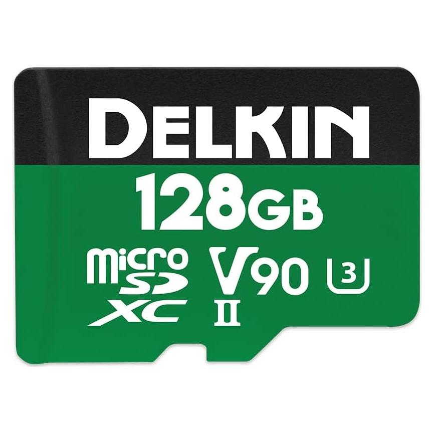 Tarjeta Micro SD 128GB Delkin Devices UHS-II V90 300MB/s