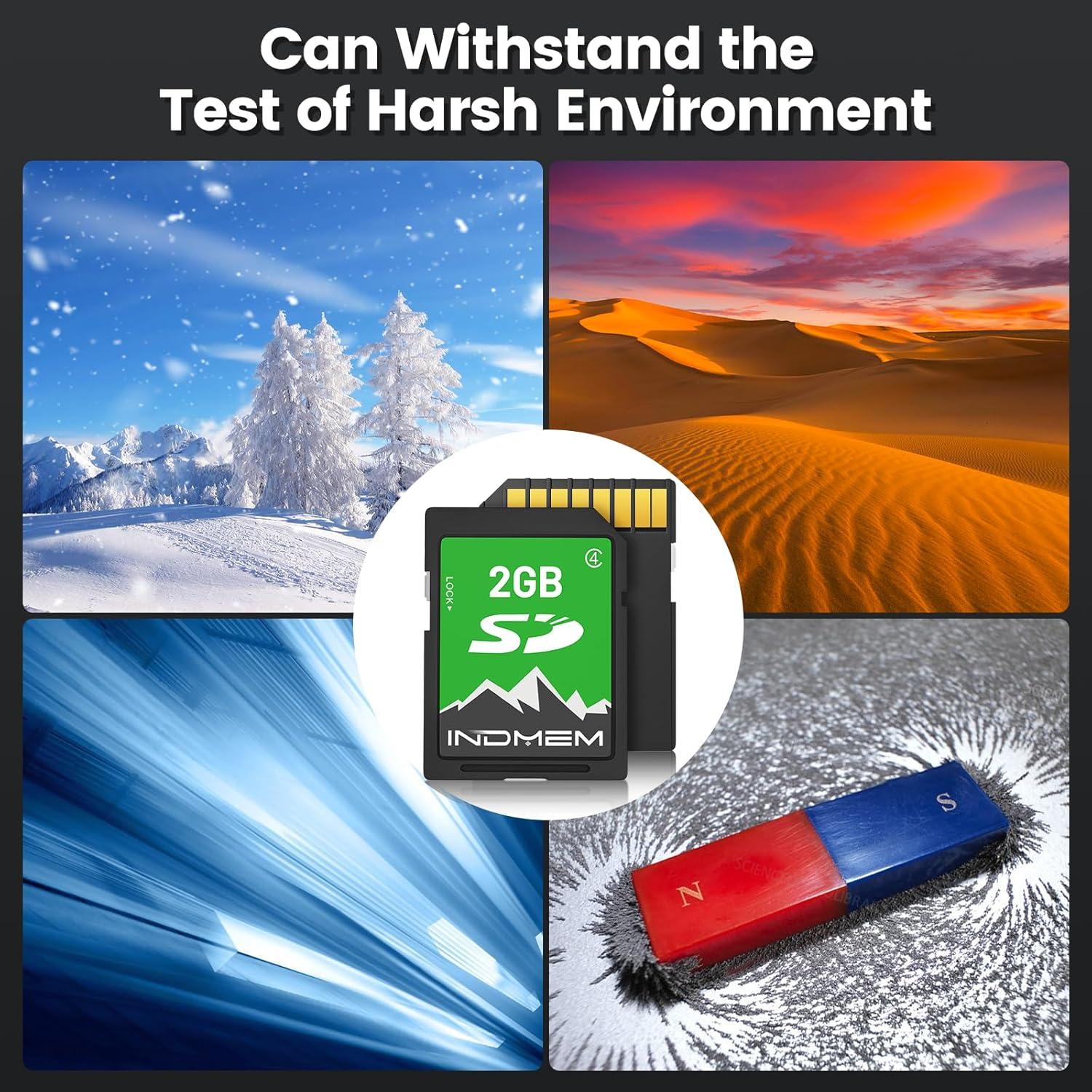 Tarjeta SD 2GB INDMEM Clase 4 para Cámara Digital