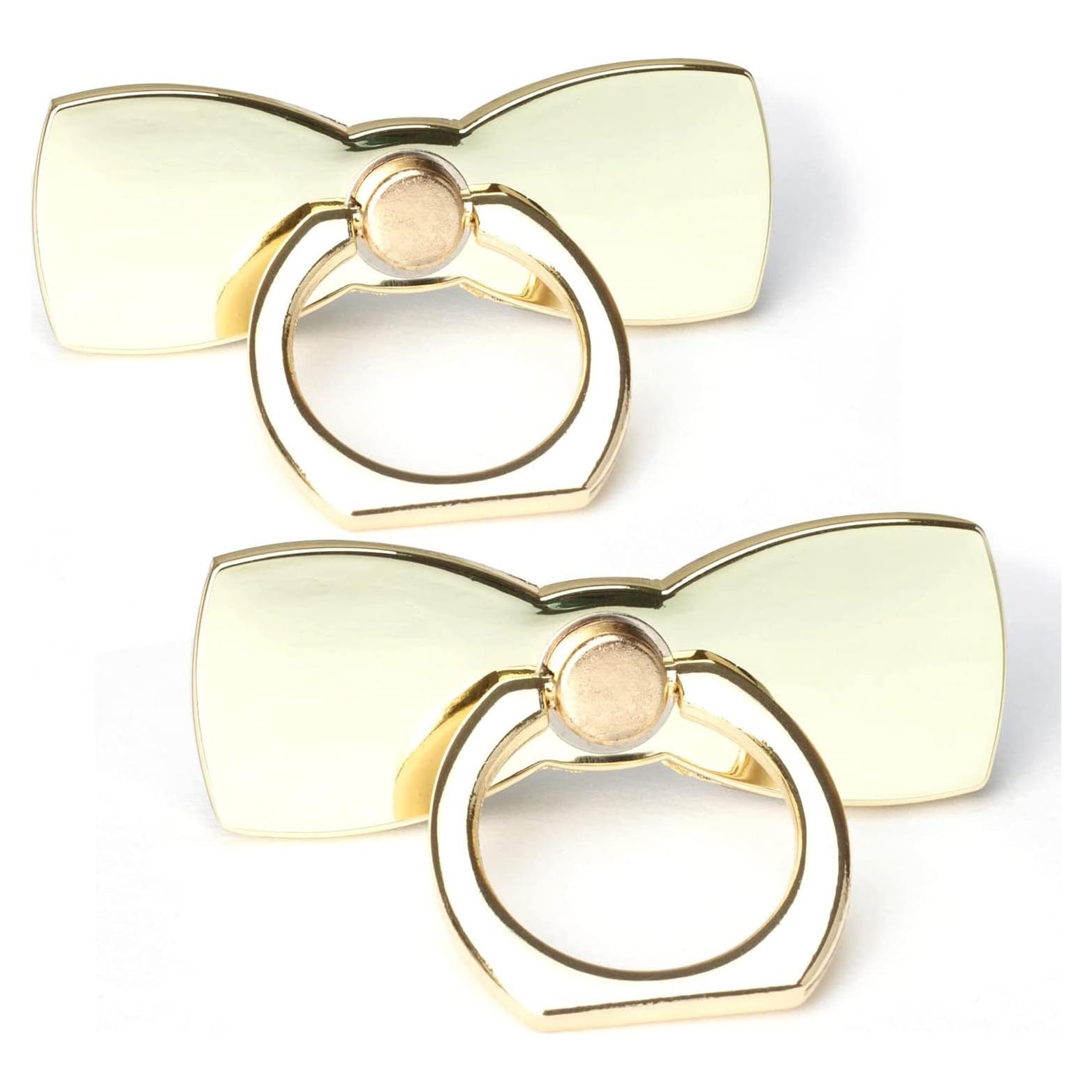 Soporte para Anillo de Teléfono Wansurs Oro 2 Pack Ajustable