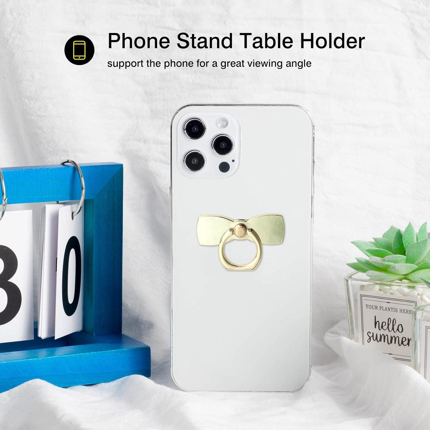 Soporte para Anillo de Teléfono Wansurs Oro 2 Pack Ajustable