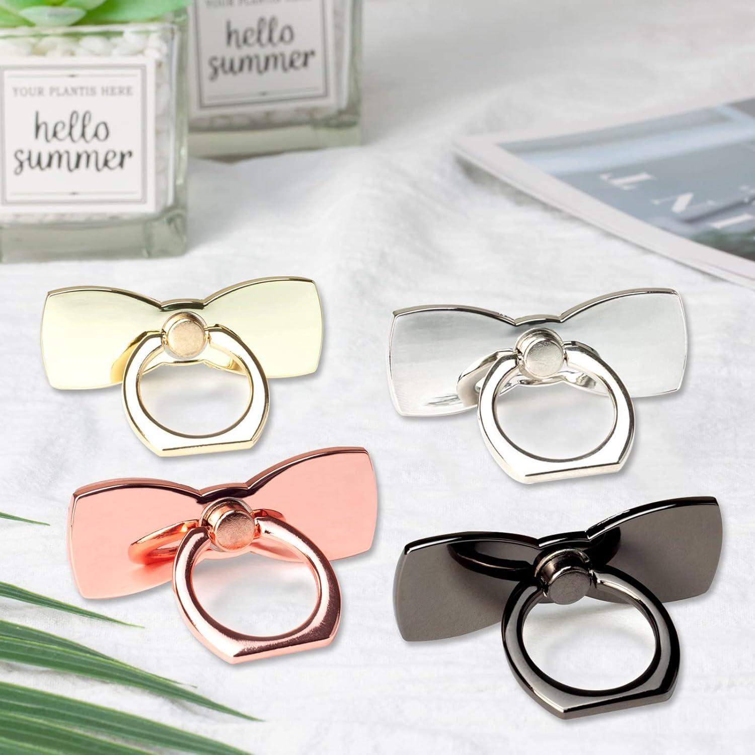 Soporte para Anillo de Teléfono Wansurs Oro 2 Pack Ajustable