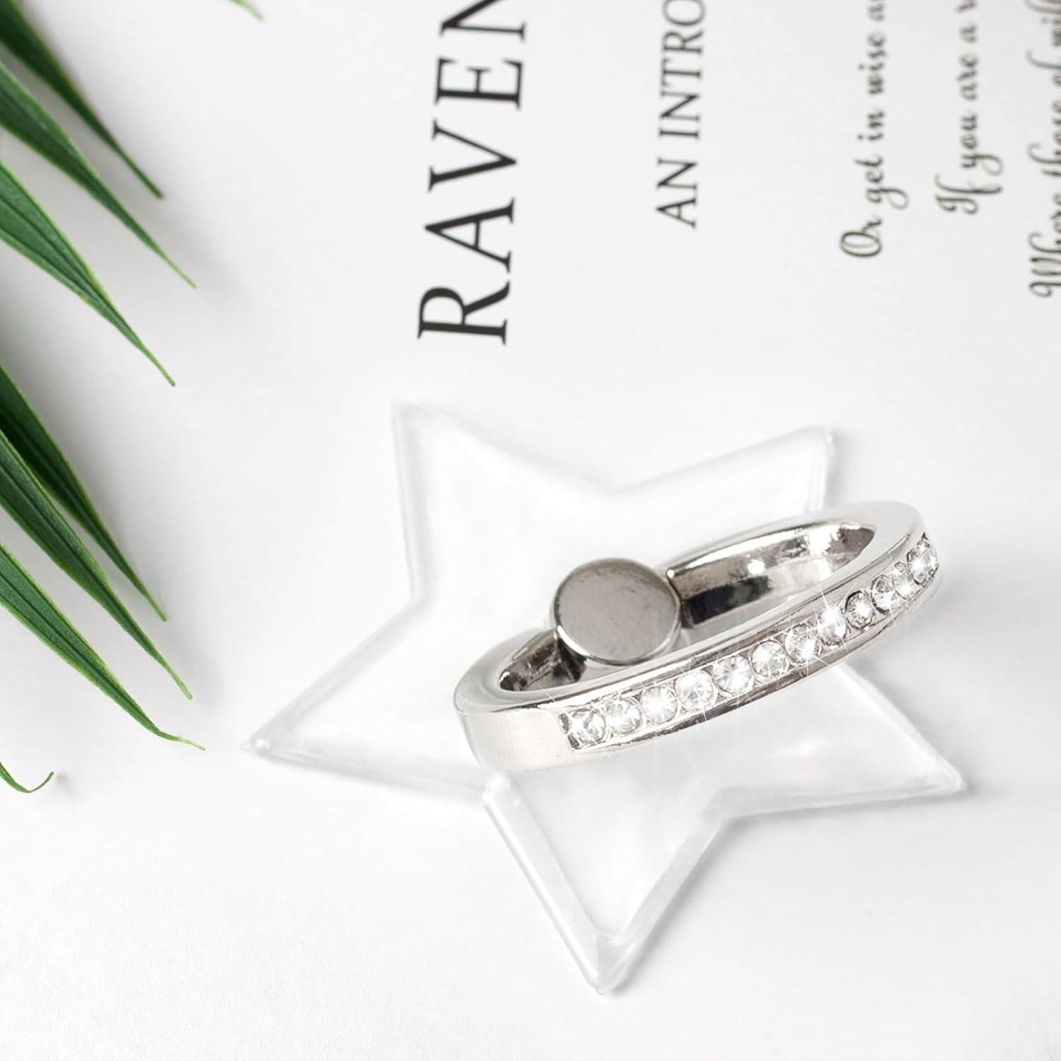 Soporte para anillo de teléfono Wansurs, 2 Pack, ajustable 360°