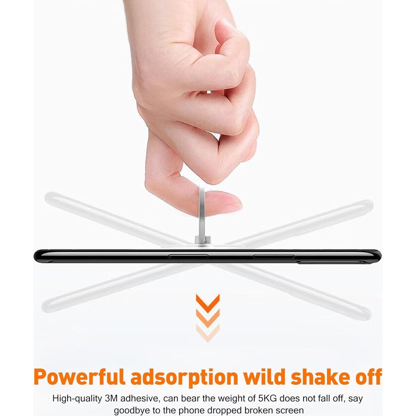 Soporte para anillo de teléfono Wansurs, 2 Pack, ajustable 360°