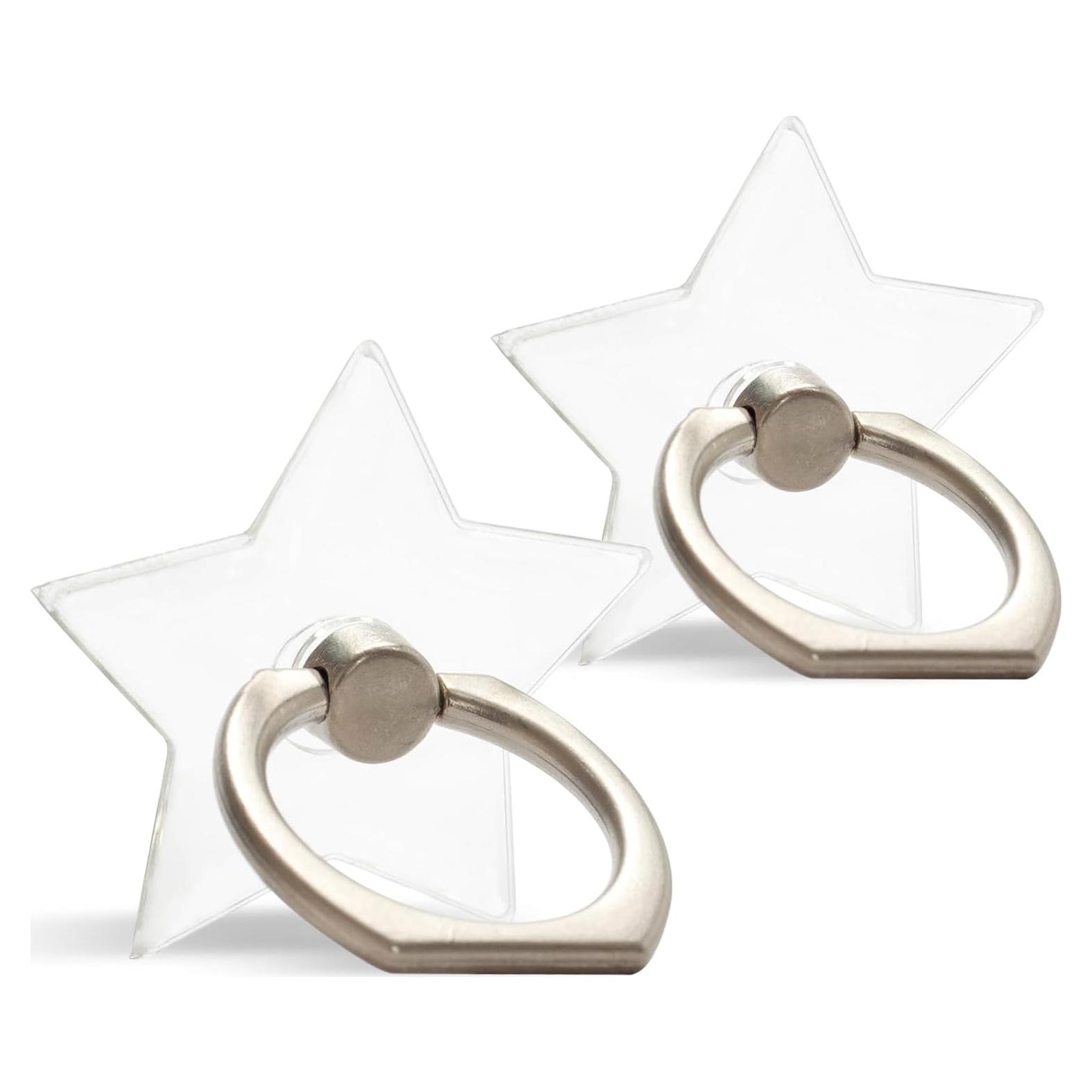 Soporte para anillo de dedo Wansurs transparente 360° ajustable