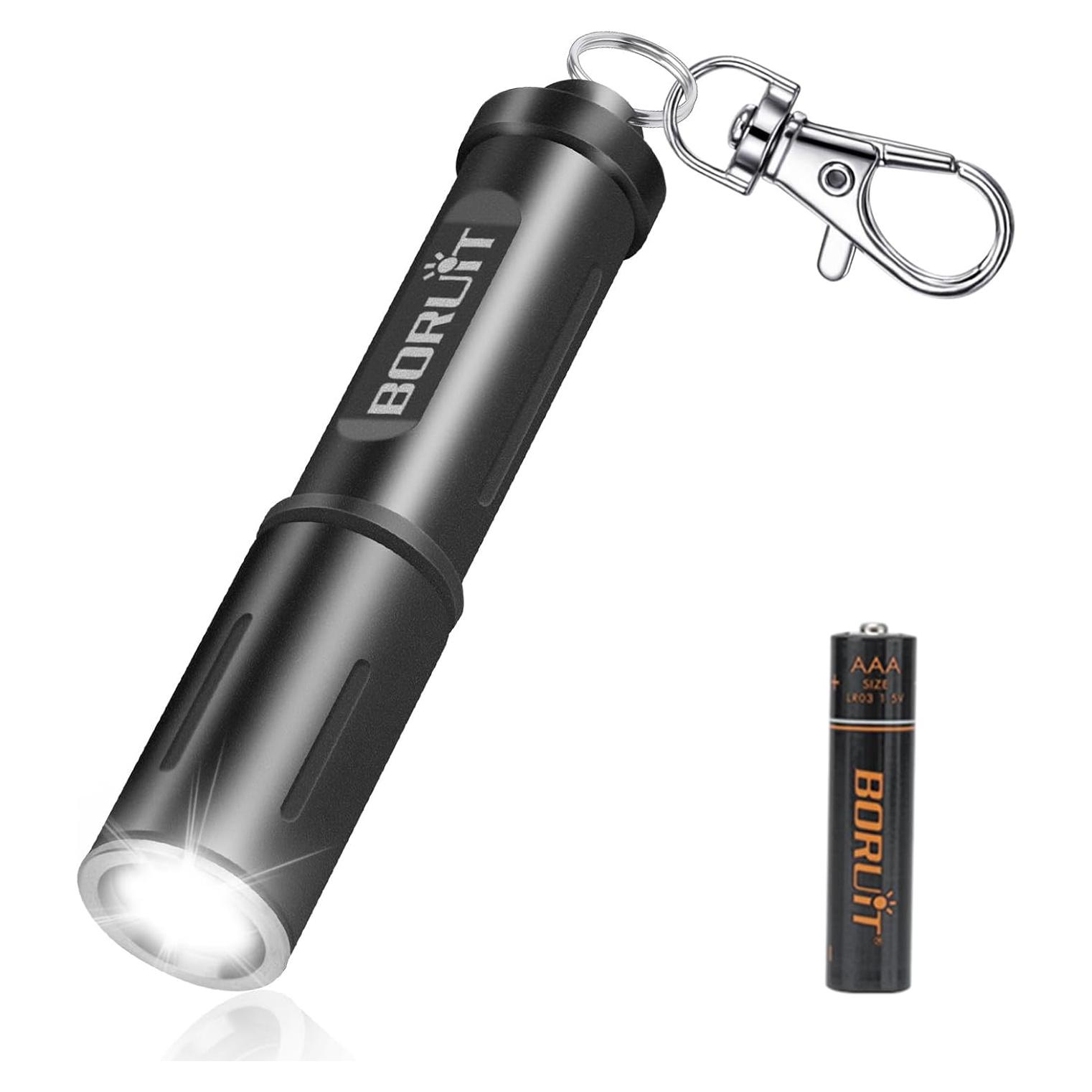Linterna de Llavero BORUIT RJ11 LED Compacta AAA IP67