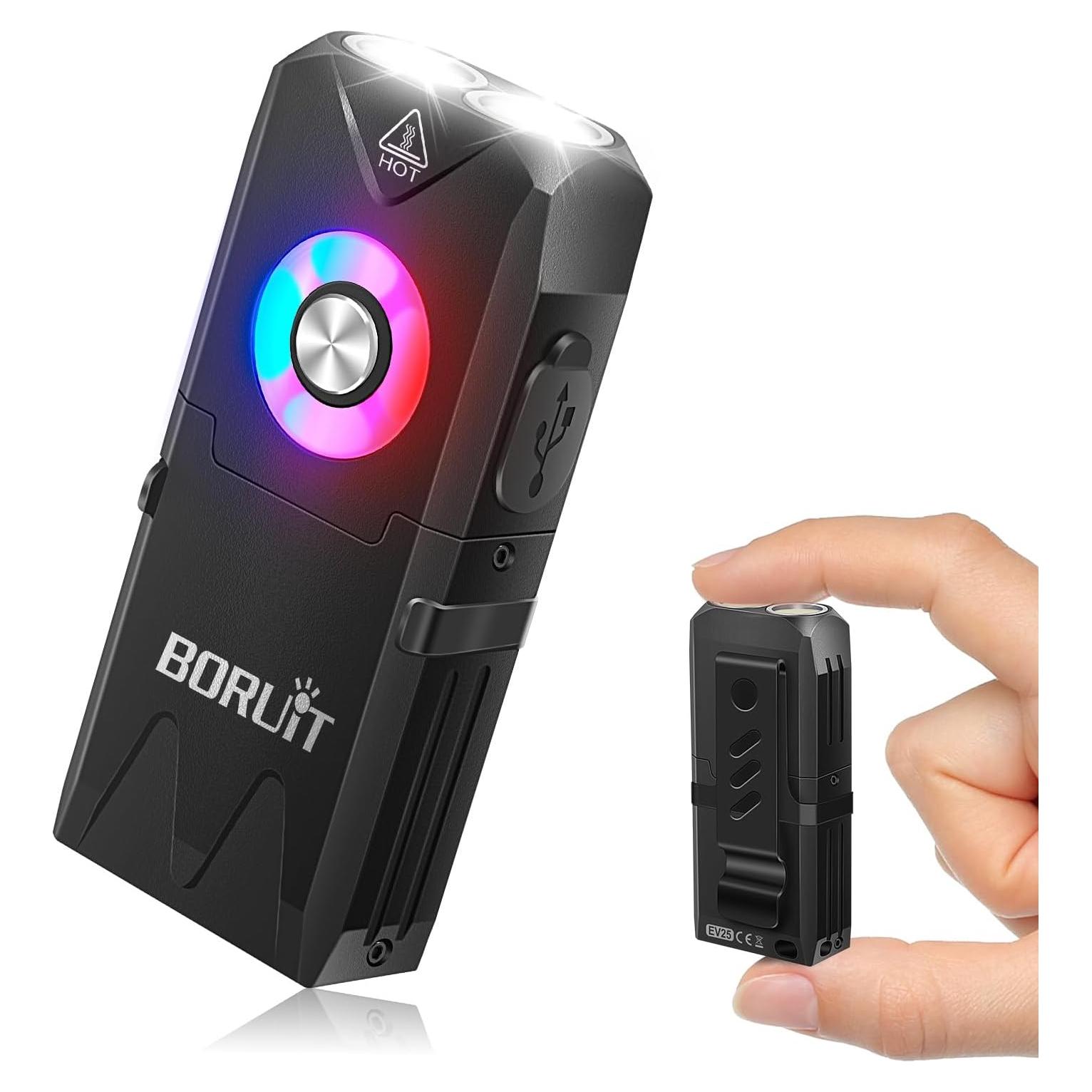 Linterna LED BORUIT EV25 Mini Recargable 650 Lúmenes IP66