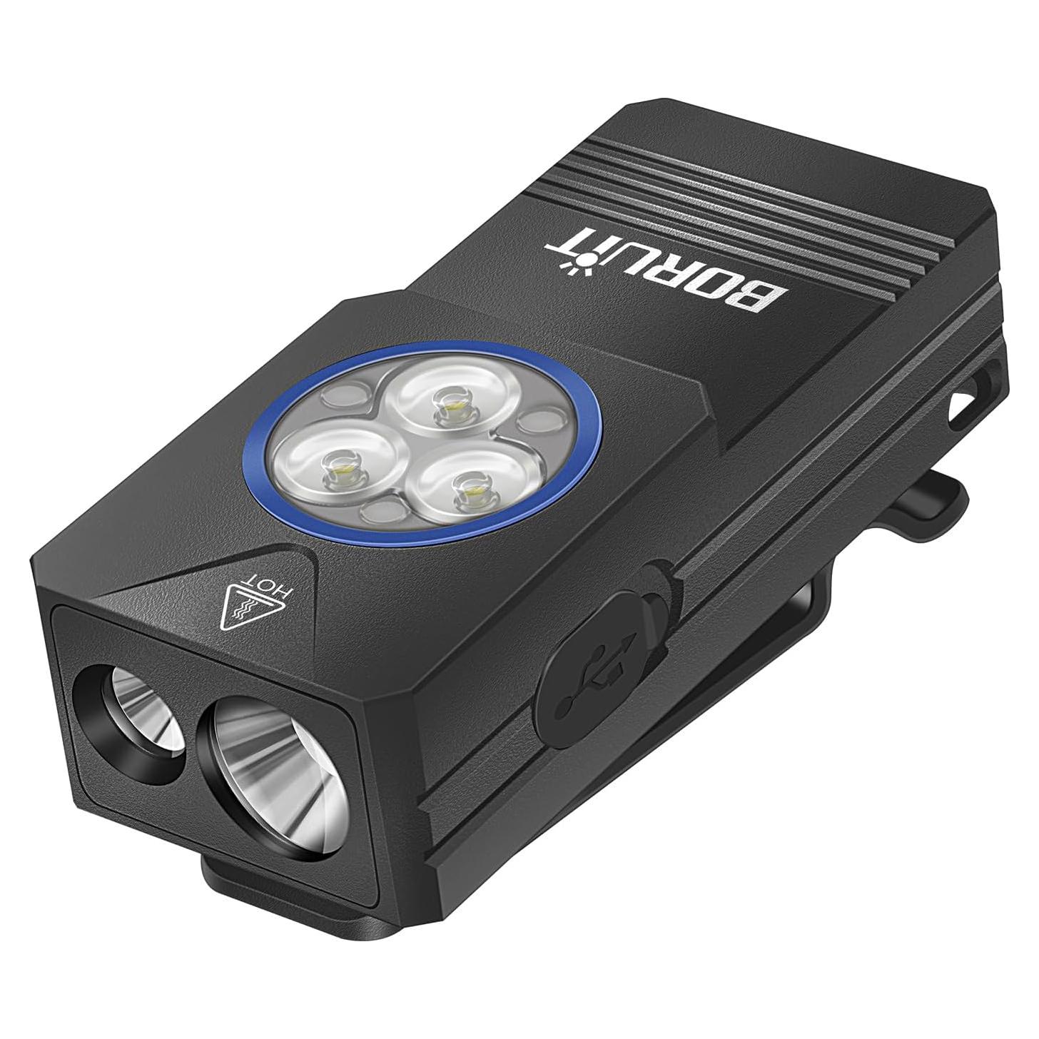 Linterna EDC BORUIT EV30 Recargable USB C 550 Lúmenes