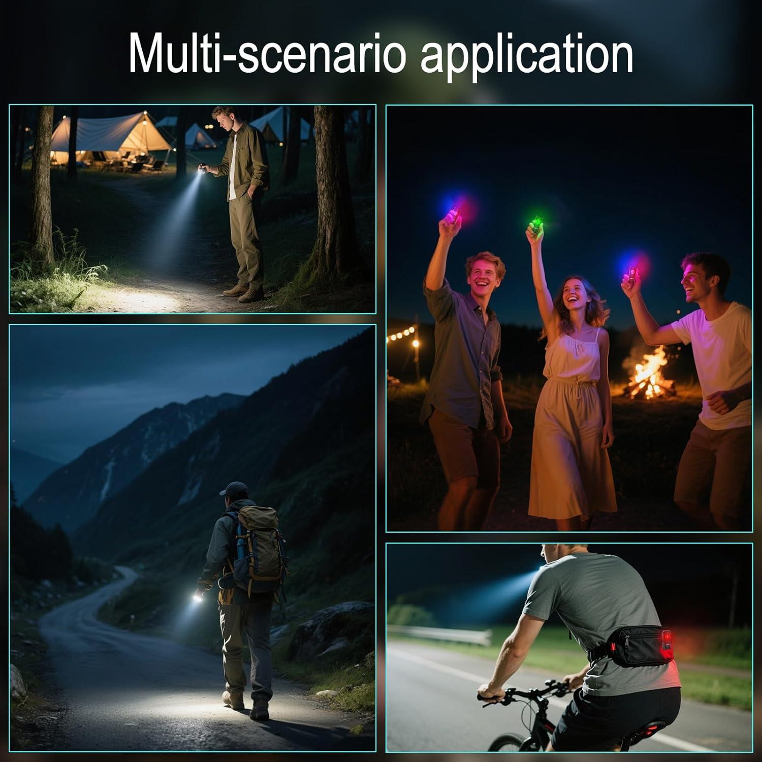 Linterna Mini BORUIT EV25 Recargable 650 Lúmenes USB-C