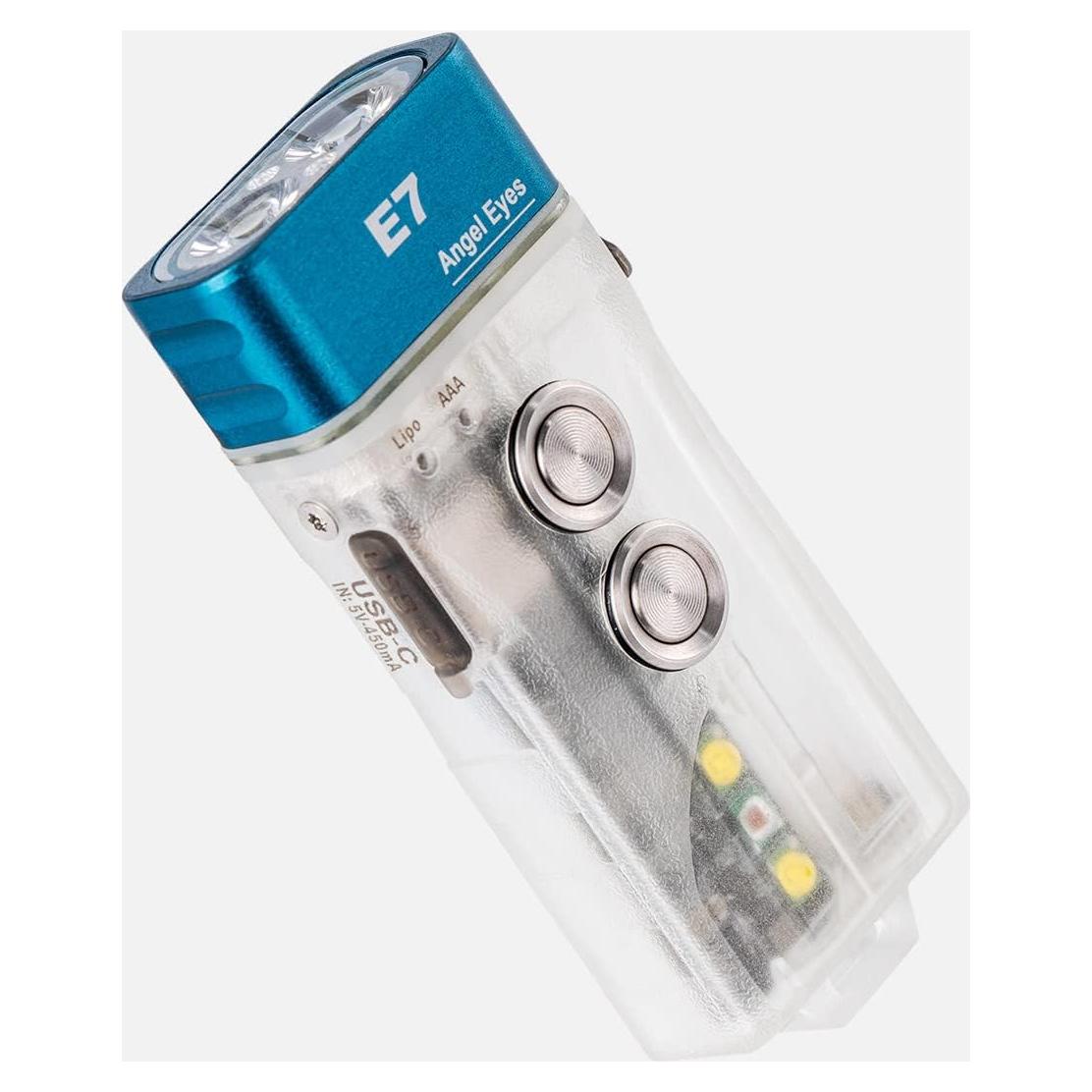 Linterna de Llavero RovyVon E7 Recargable USB-C 500 Lúmenes