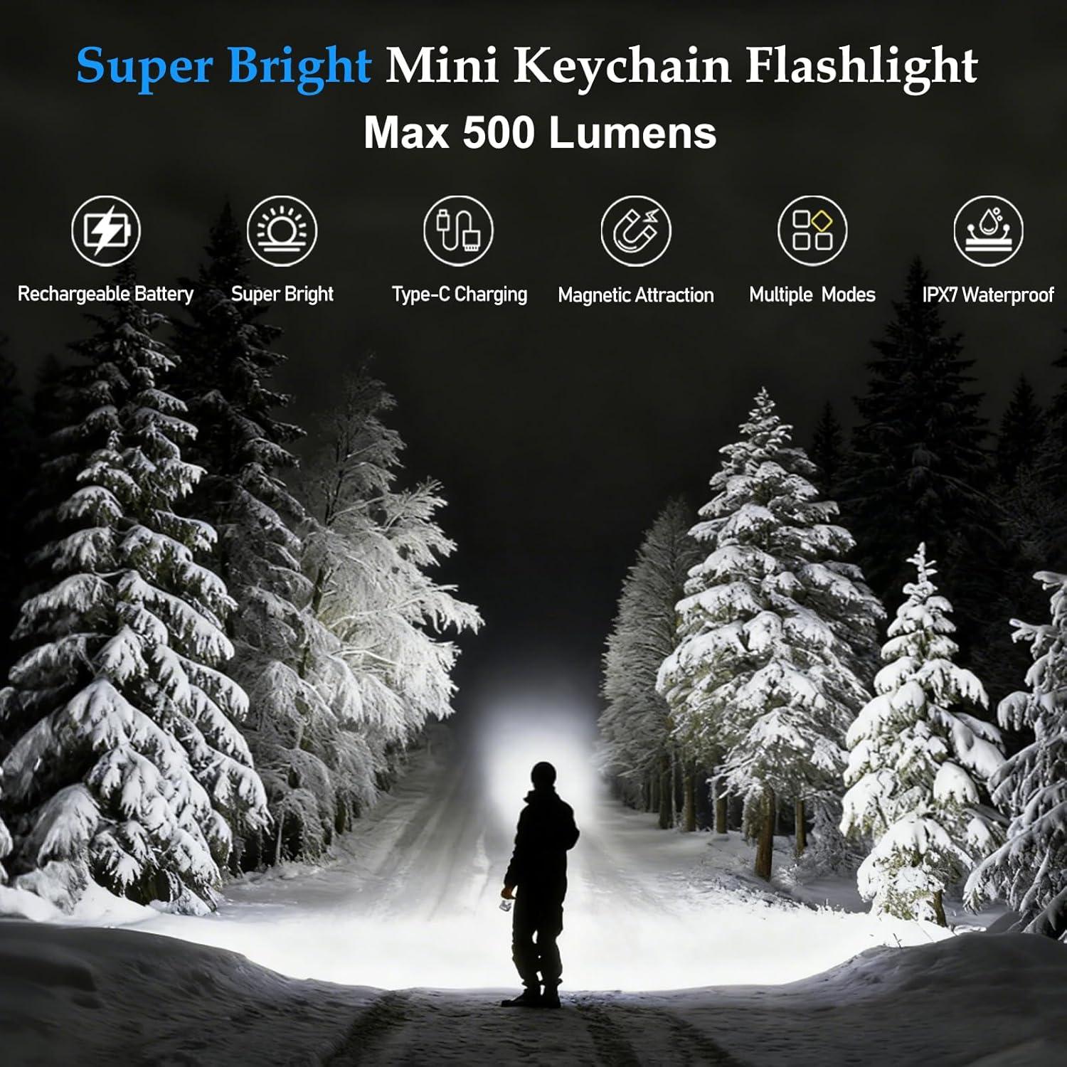 Linterna de Llavero EDC VOHIVI YSD-01 Recargable USB-C