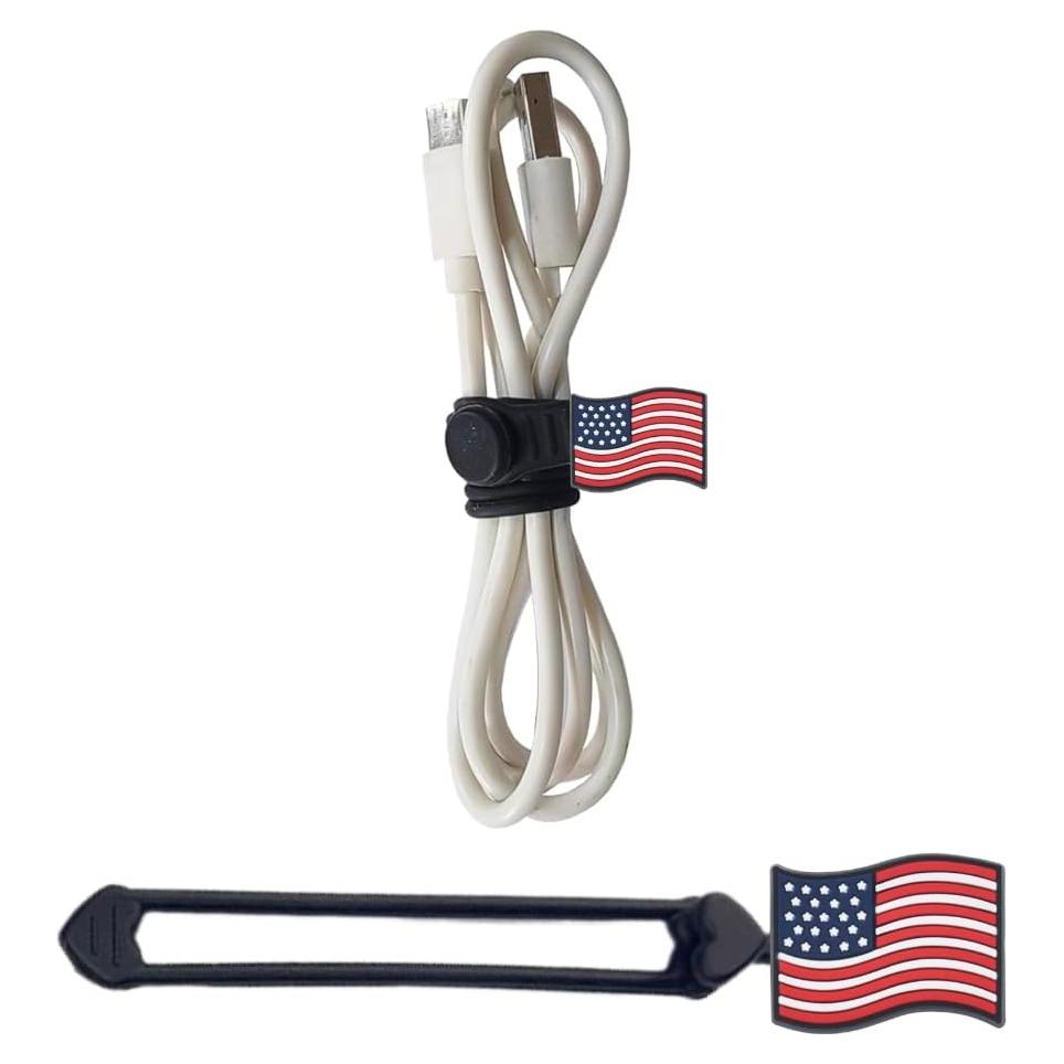 Correas de Silicona LABS LINE con Charms para Cables - Rojo