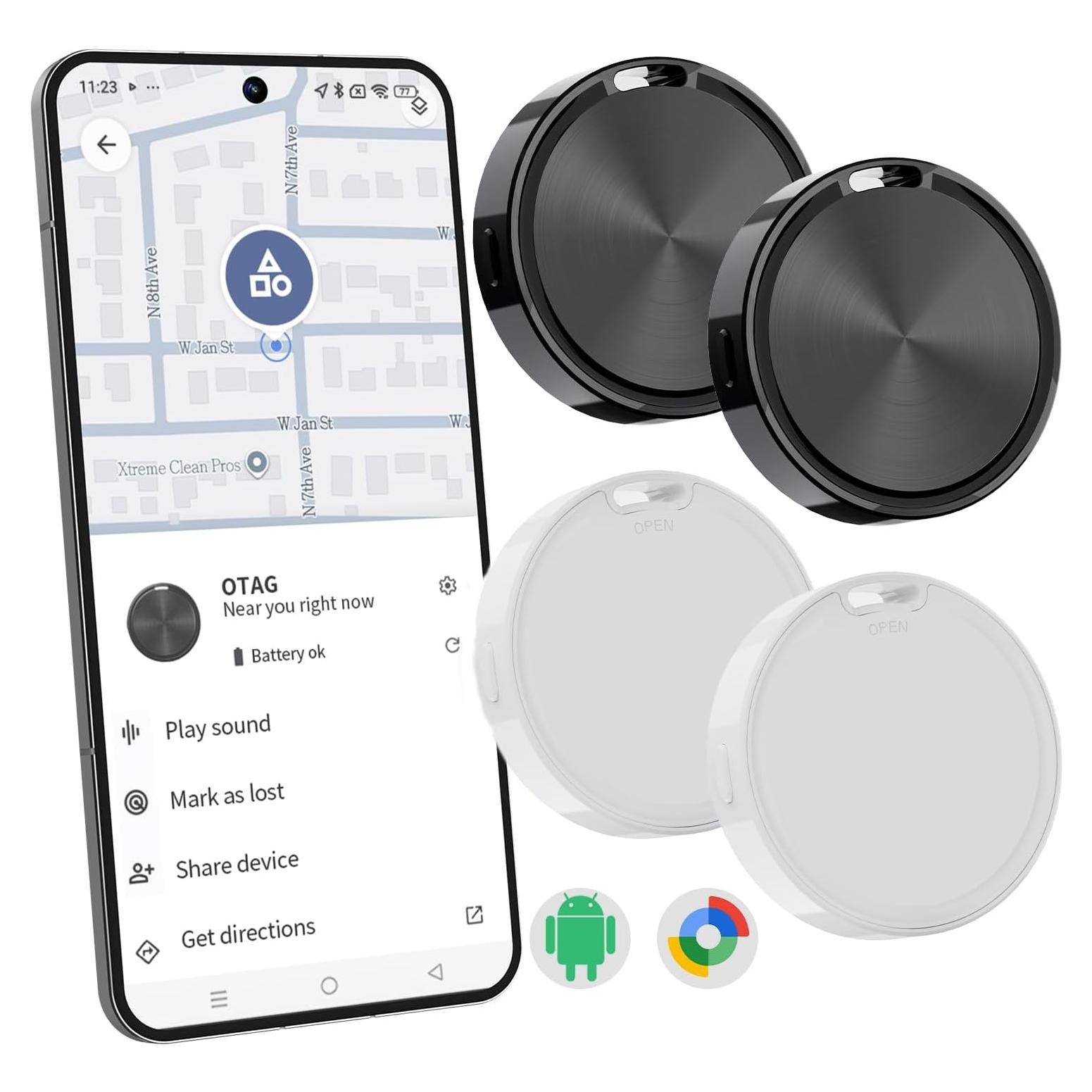 Etiqueta de Rastreo Bluetooth Android - 4 Unidades F8