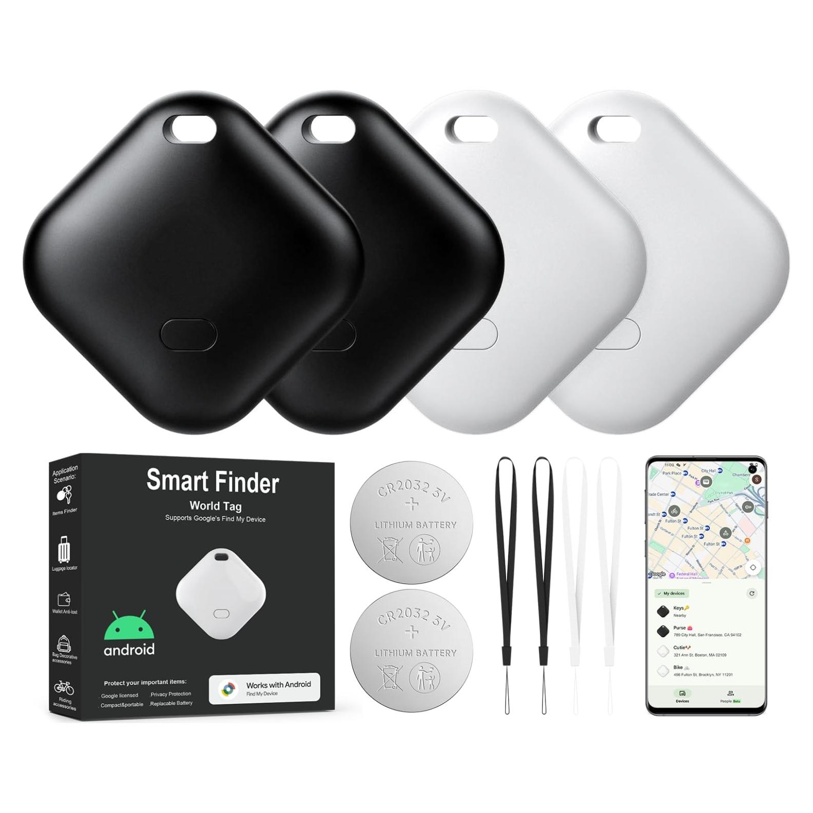 Etiquetas Bluetooth Pepisk Air Tracker para Android - 4 Piezas