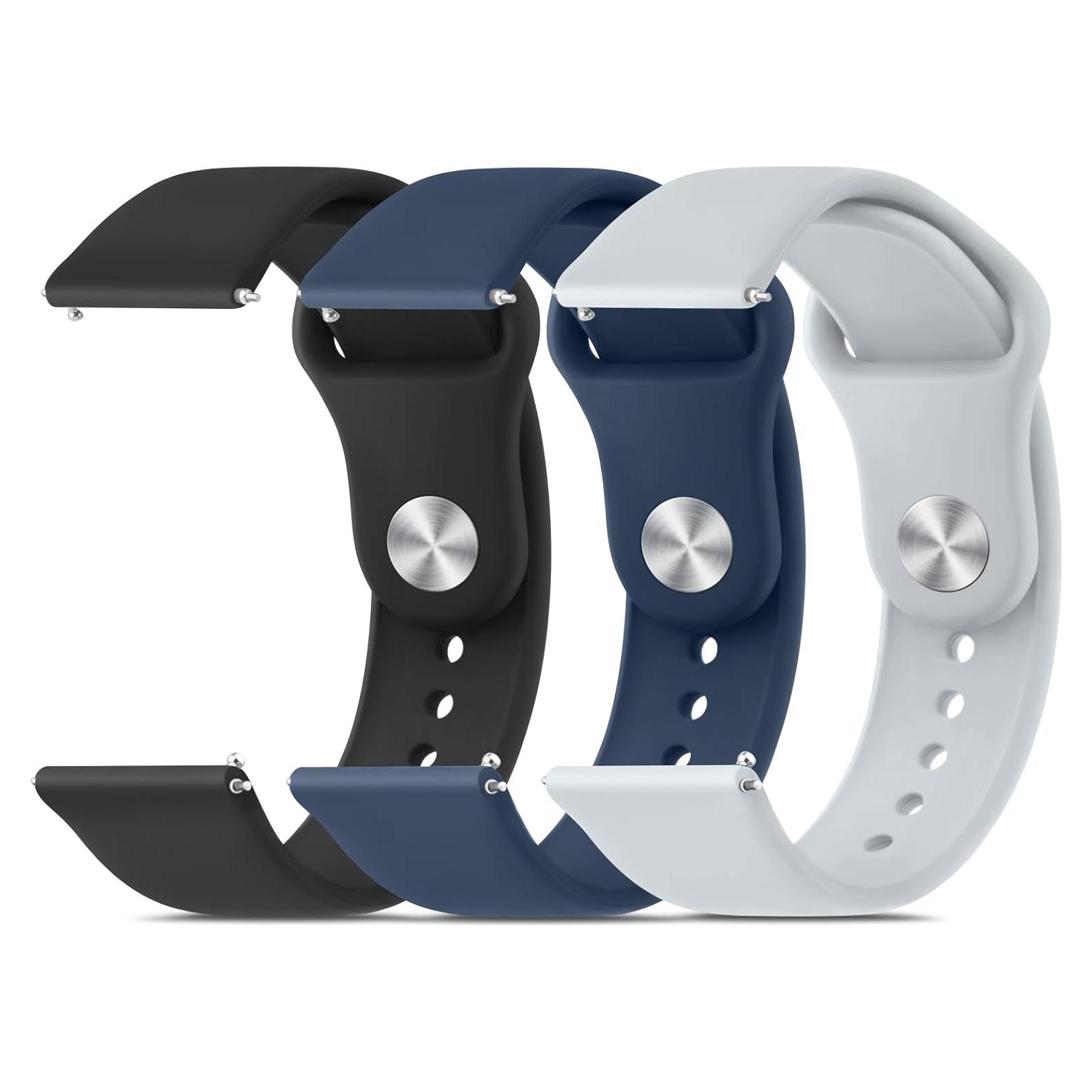 Bandas de Silicona Meliya 22mm para Reloj Veryfit IDW13-28