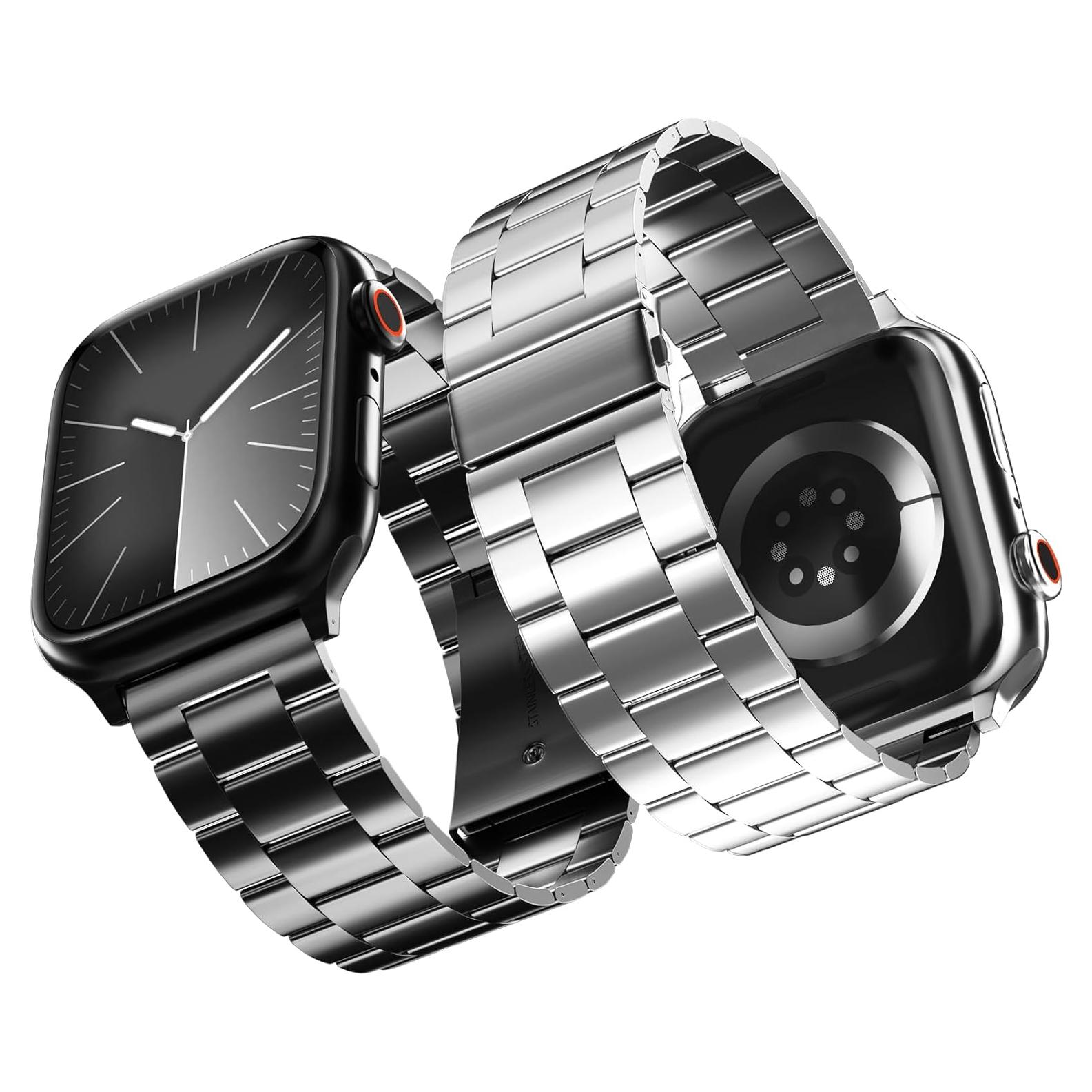 Correa de Acero Inoxidable para Apple Watch 49mm 46mm 45mm