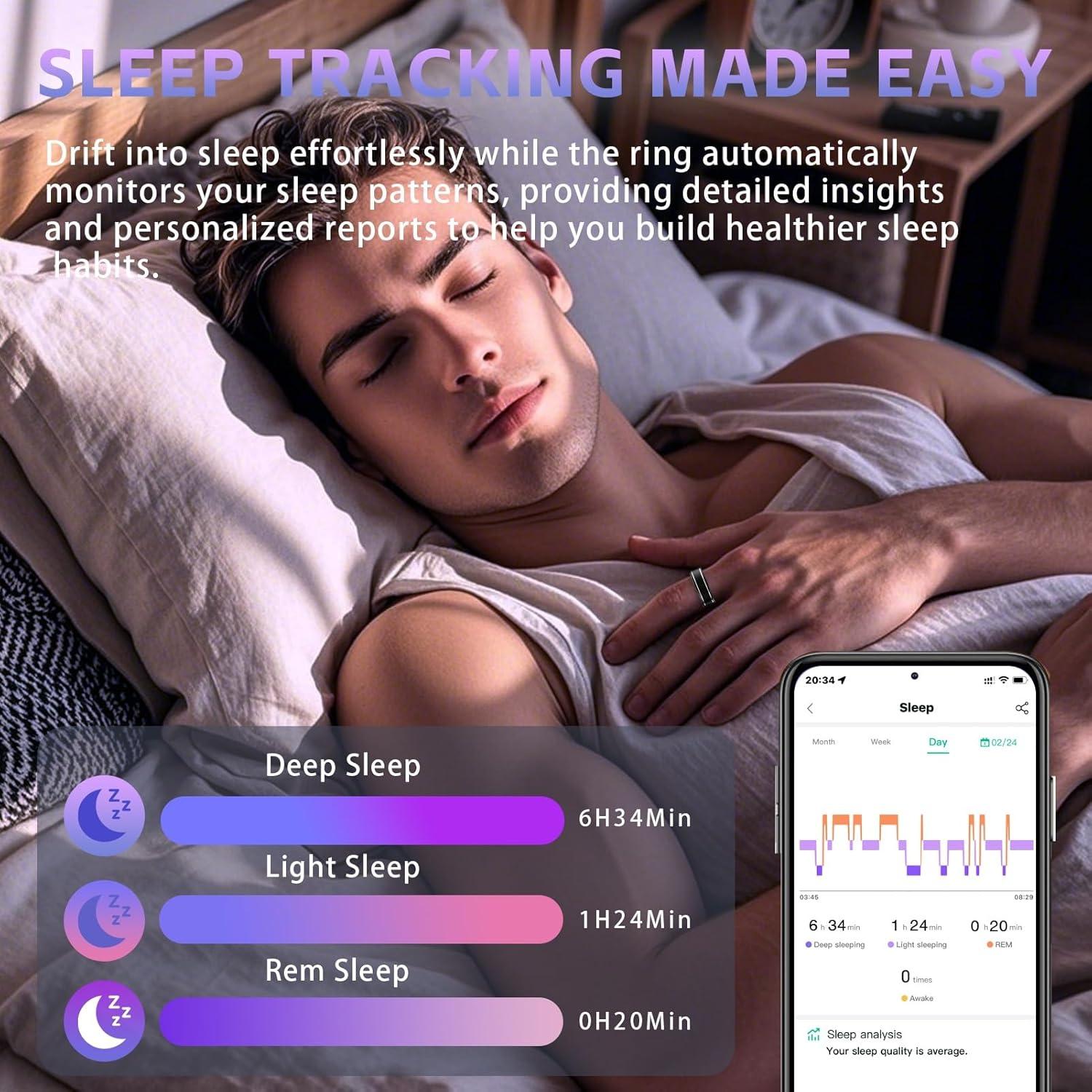 Anillo de Seguimiento de Actividad Anarow R10M - Fitness, Salud y Sueño