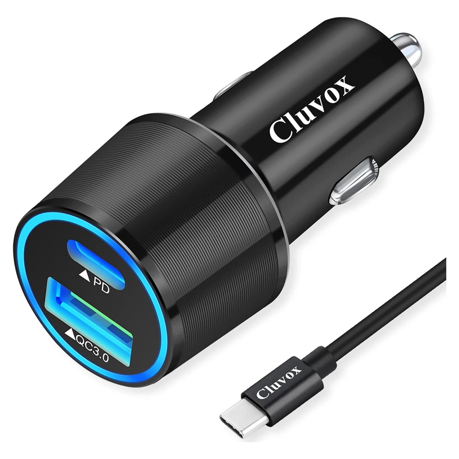 Cargador de Coche USB-C Rápido 20W Dongguan con Cable 1m
