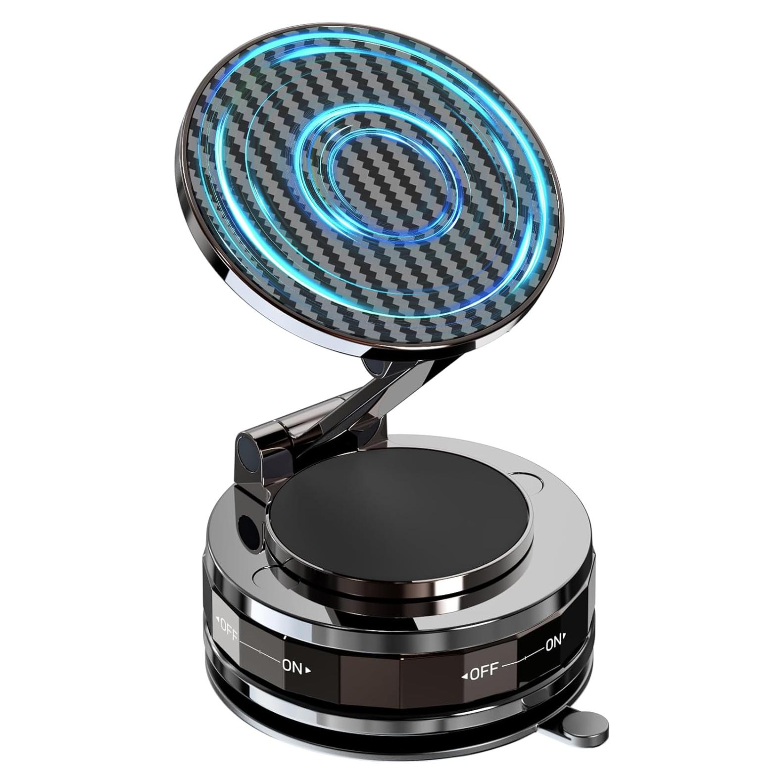 Soporte para Teléfono de Coche NZKEEYZI Magnético 360° Café