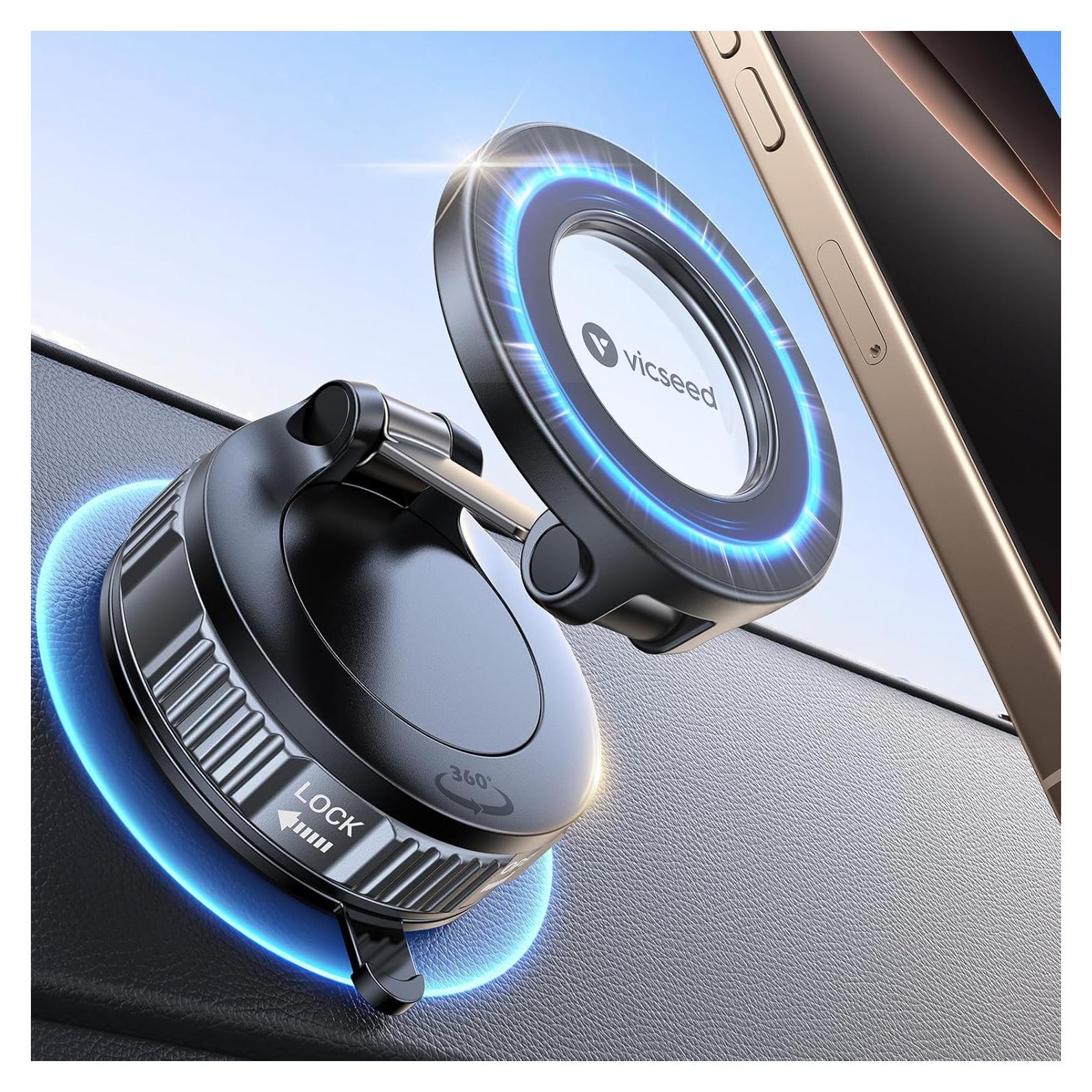 Soporte Magnético para Teléfono VICSEED para Coche Ajustable 360°