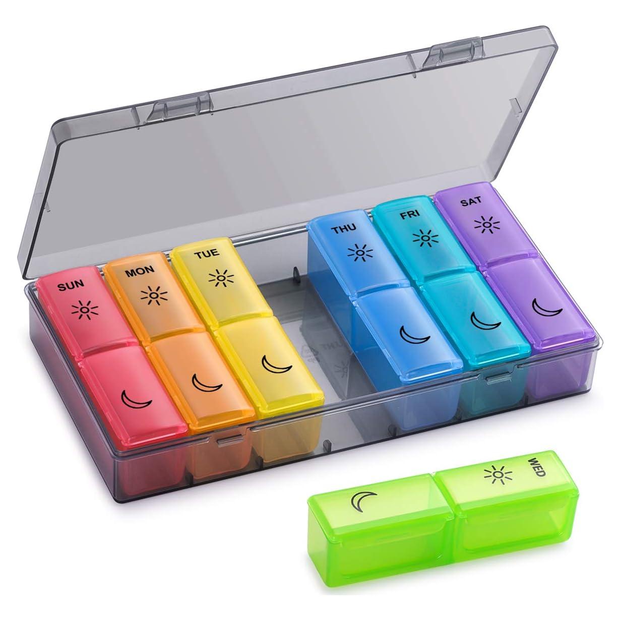 Organizador de Pastillas BUG HULL Semanal Grande 8 Piezas